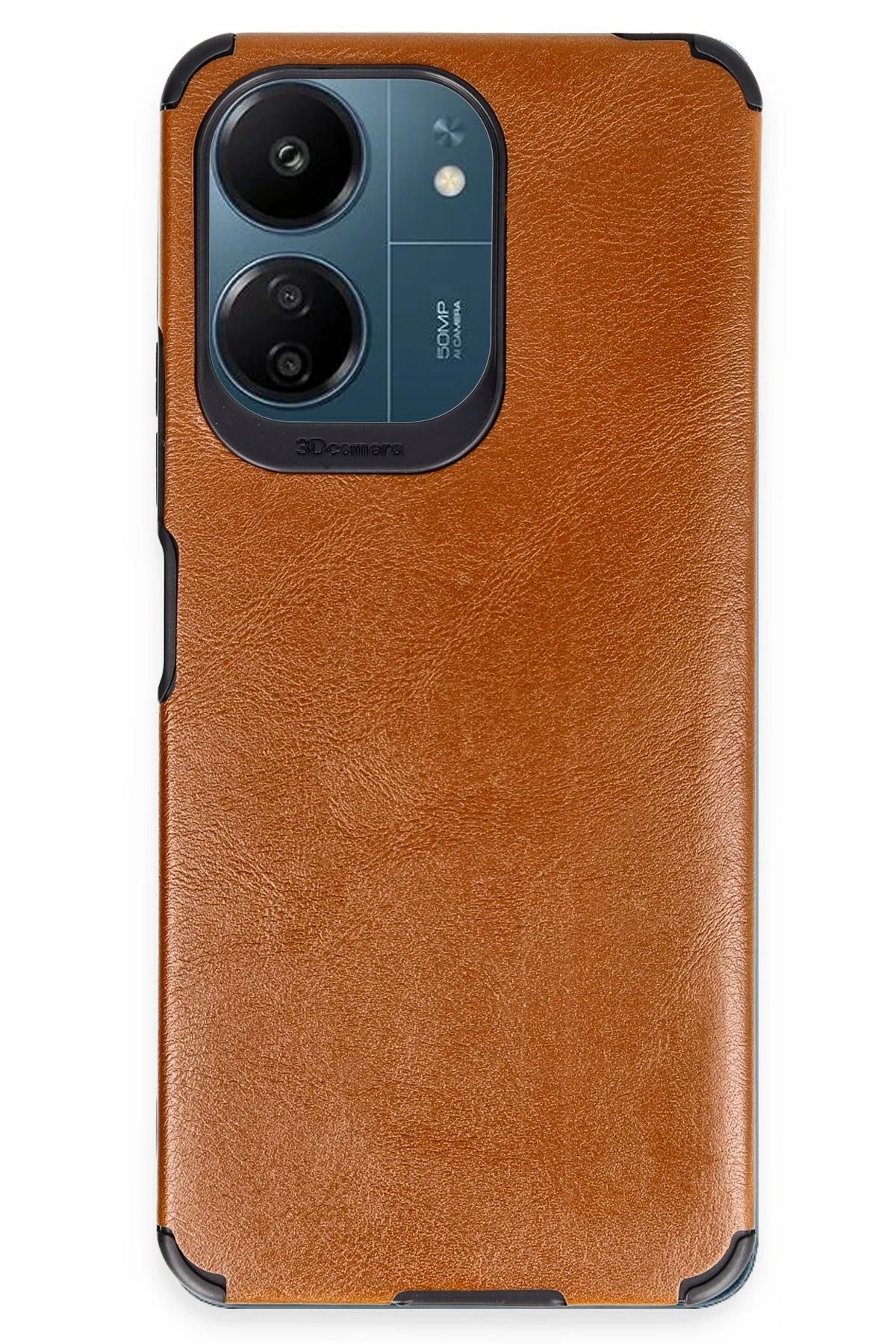 NewFace Xiaomi Redmi 13C Kılıf Loop Deri Silikon - Kahverengi NRMSA