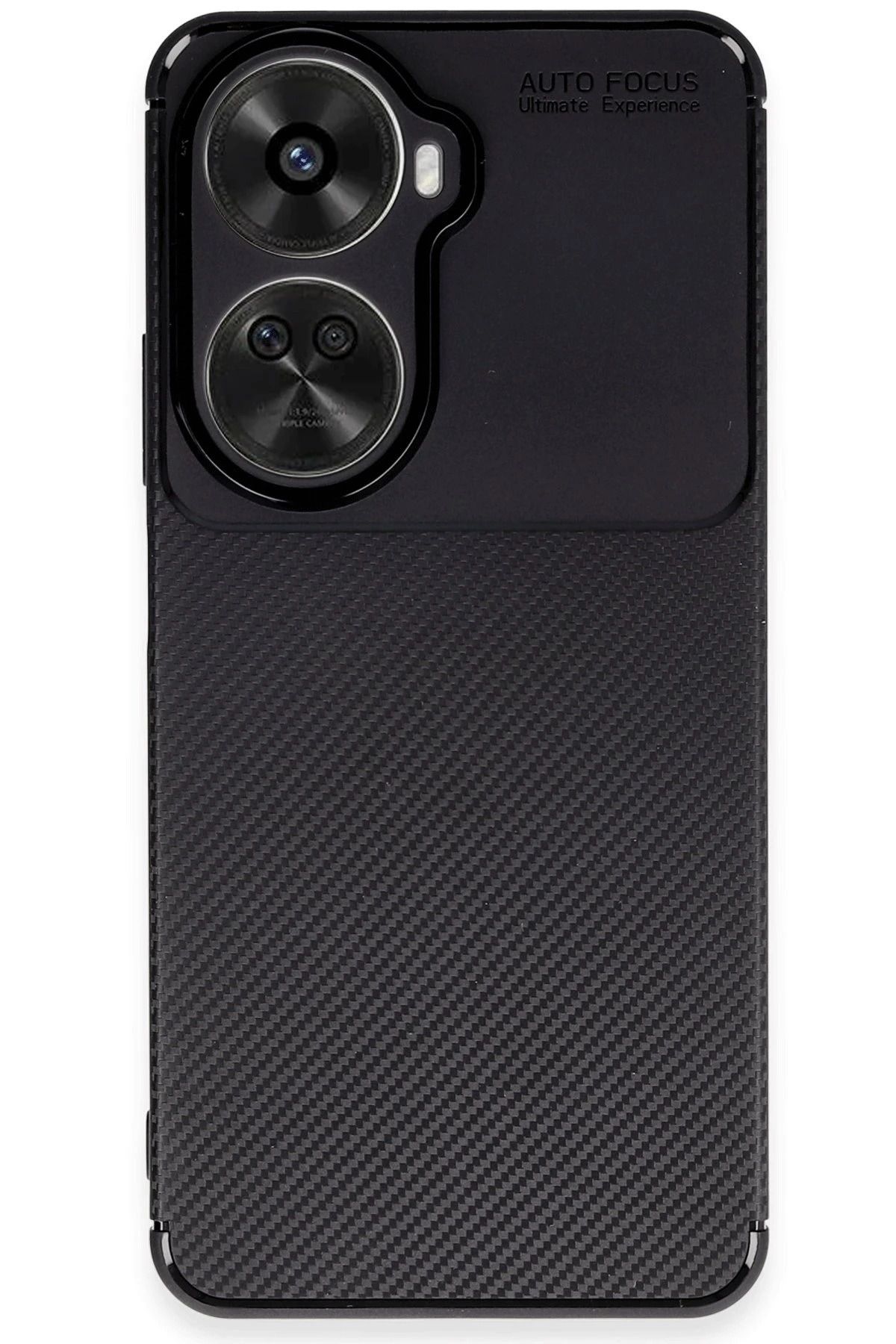 NewFace Huawei Nova 12 SE Kılıf Auto Focus Karbon Kapak - Siyah HNZRN