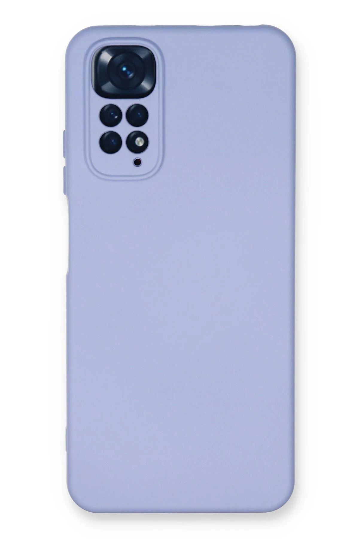 NewFace Xiaomi Redmi Note 11 Uyumlu Kılıf Nano içi Kadife Silikon - Lila HNZRN