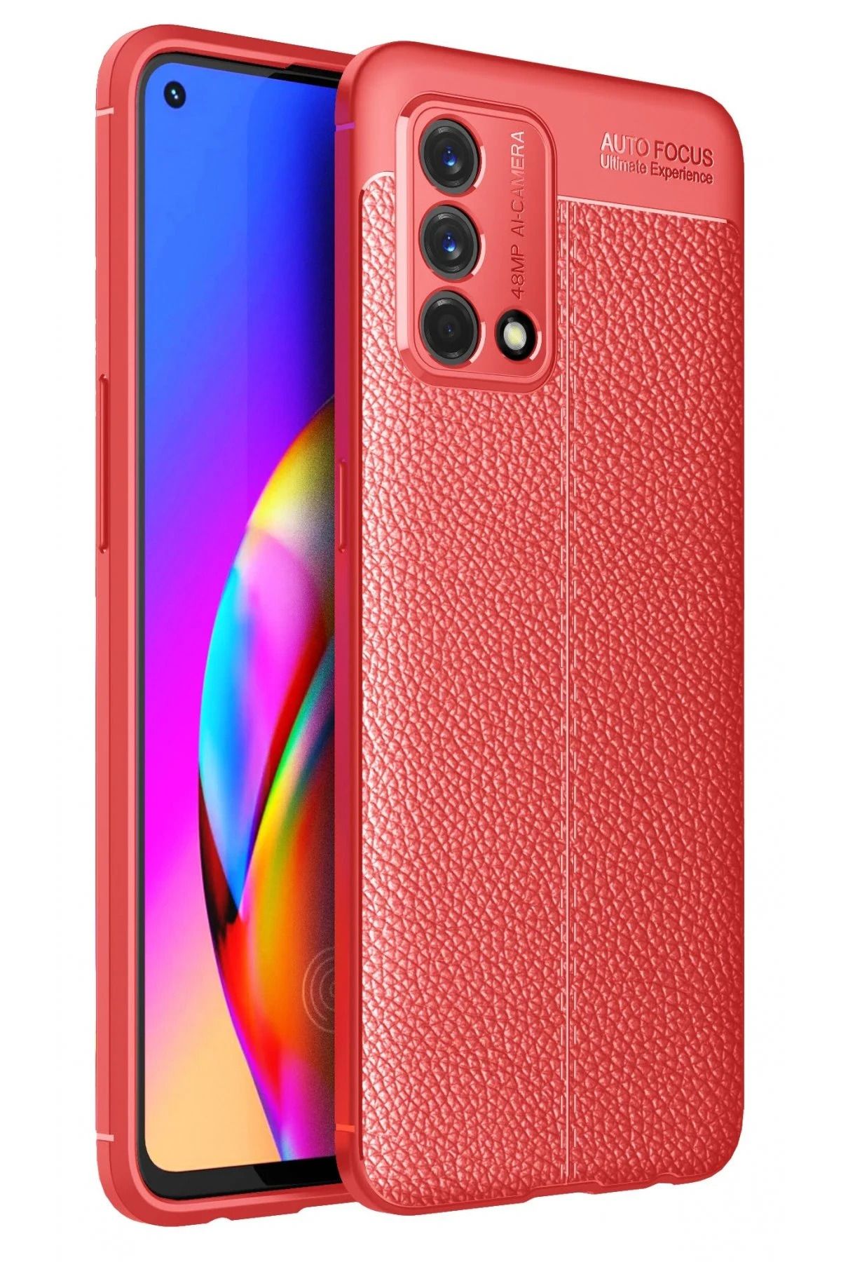 NewFace A74 4G Kılıf Auto Focus Kapak - Kırmızı JOJUA