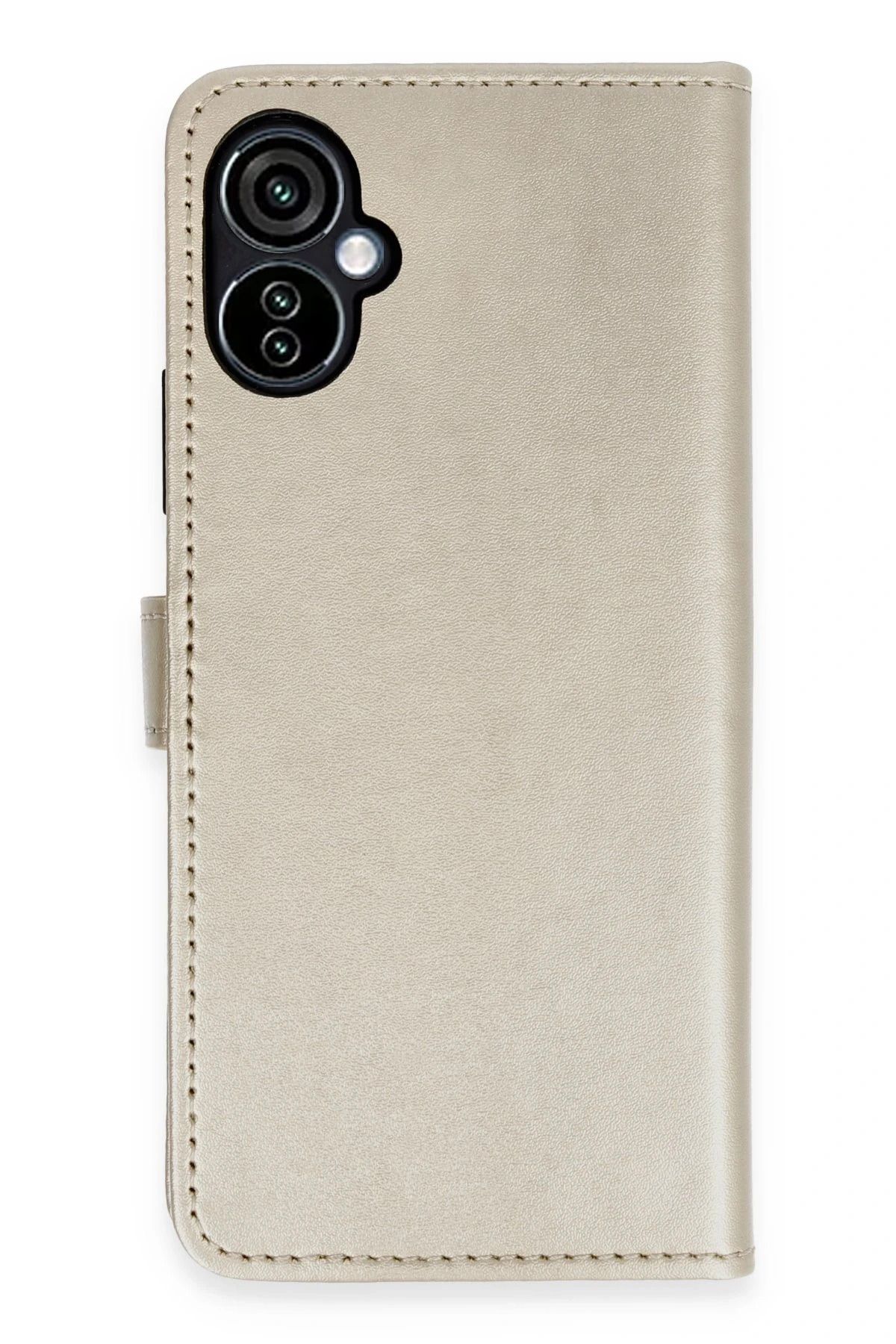 NewFace Tecno Camon 19 Neo Kılıf Trend S Plus Kapaklı Kılıf - Gold BSTMY