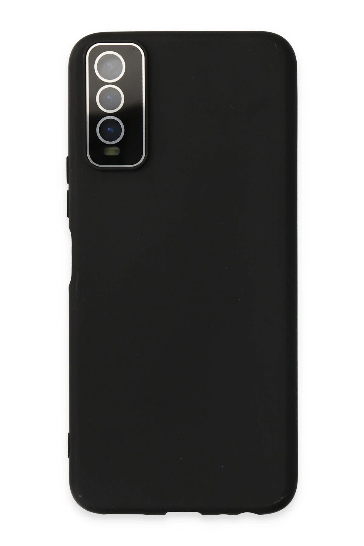 NewFace Vivo Y11S Kılıf Lansman Glass Kapak - Siyah BSTMY