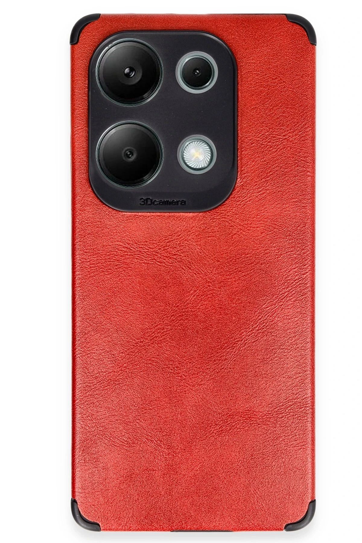NewFace Xiaomi Redmi Note 13 Pro 4G Kılıf Loop Deri Silikon - Kırmızı NRMSA