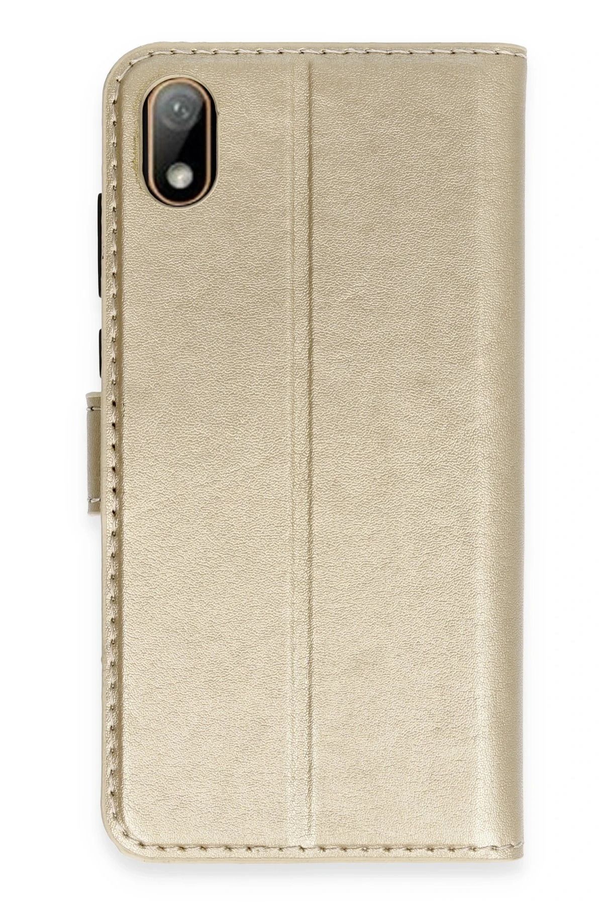 NewFace Huawei Y5 2019 Kılıf Trend S Plus Kapaklı Kılıf - Gold INSLM