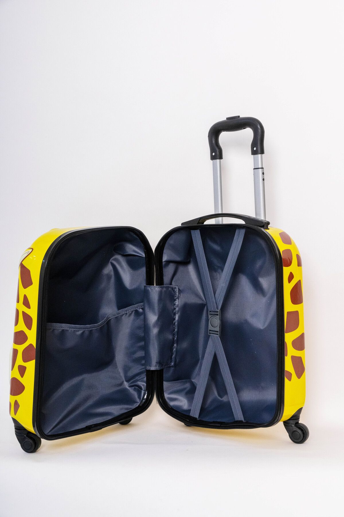 Mnuk-Giraffe Hard-Sided Polycarbonate Kids Trolley Bag-16 Inches- Yellow 5