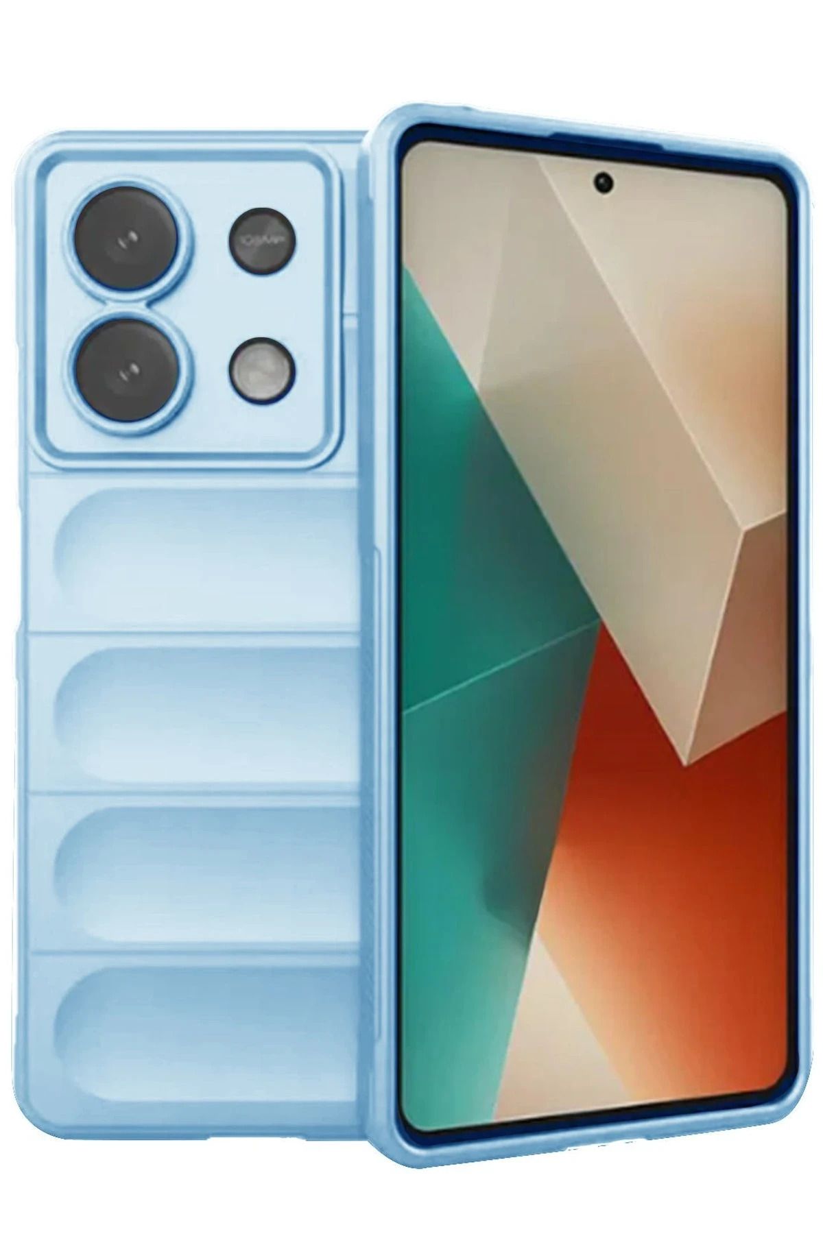 NewFace Xiaomi Poco X6 Kılıf Optimum Silikon - Sky Blue HNZRN