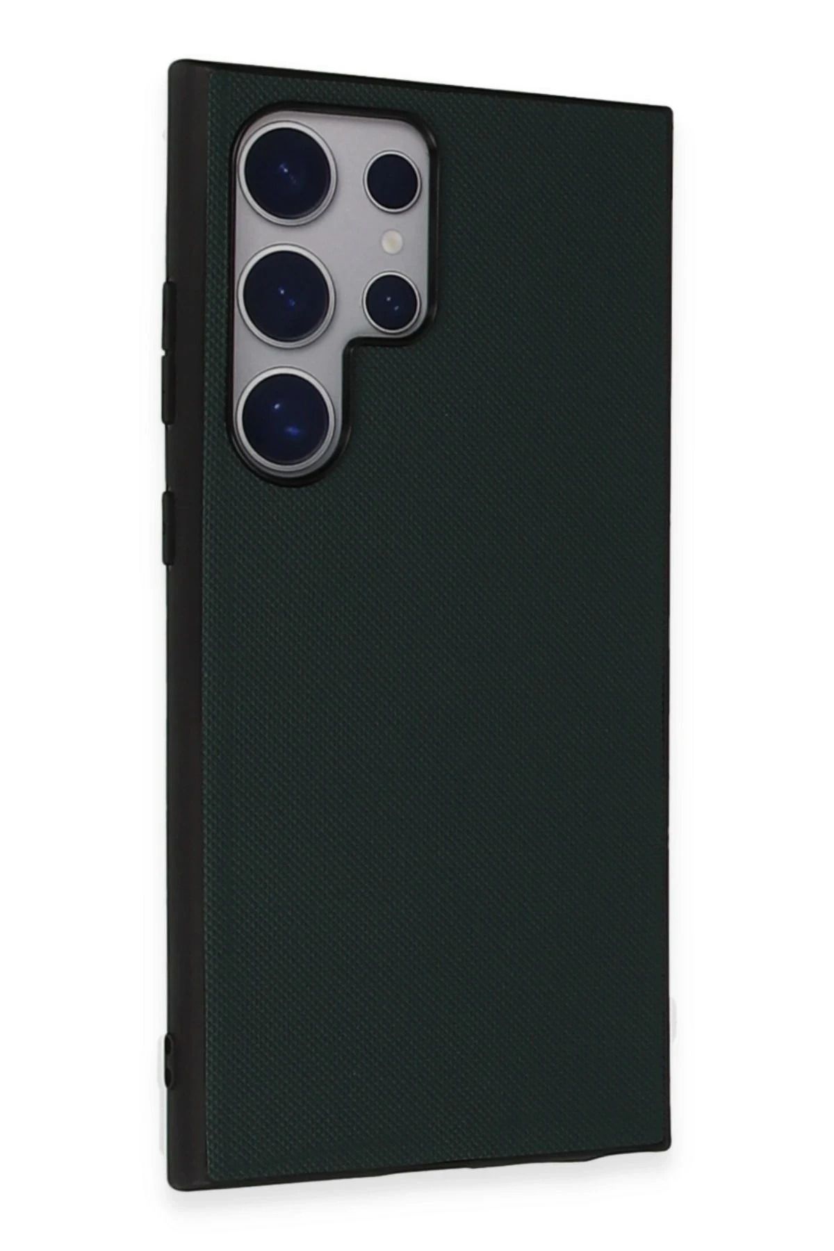 NewFace Samsung Galaxy S24 Ultra Kılıf Taft Kapak - Koyu Yeşil HNZRN