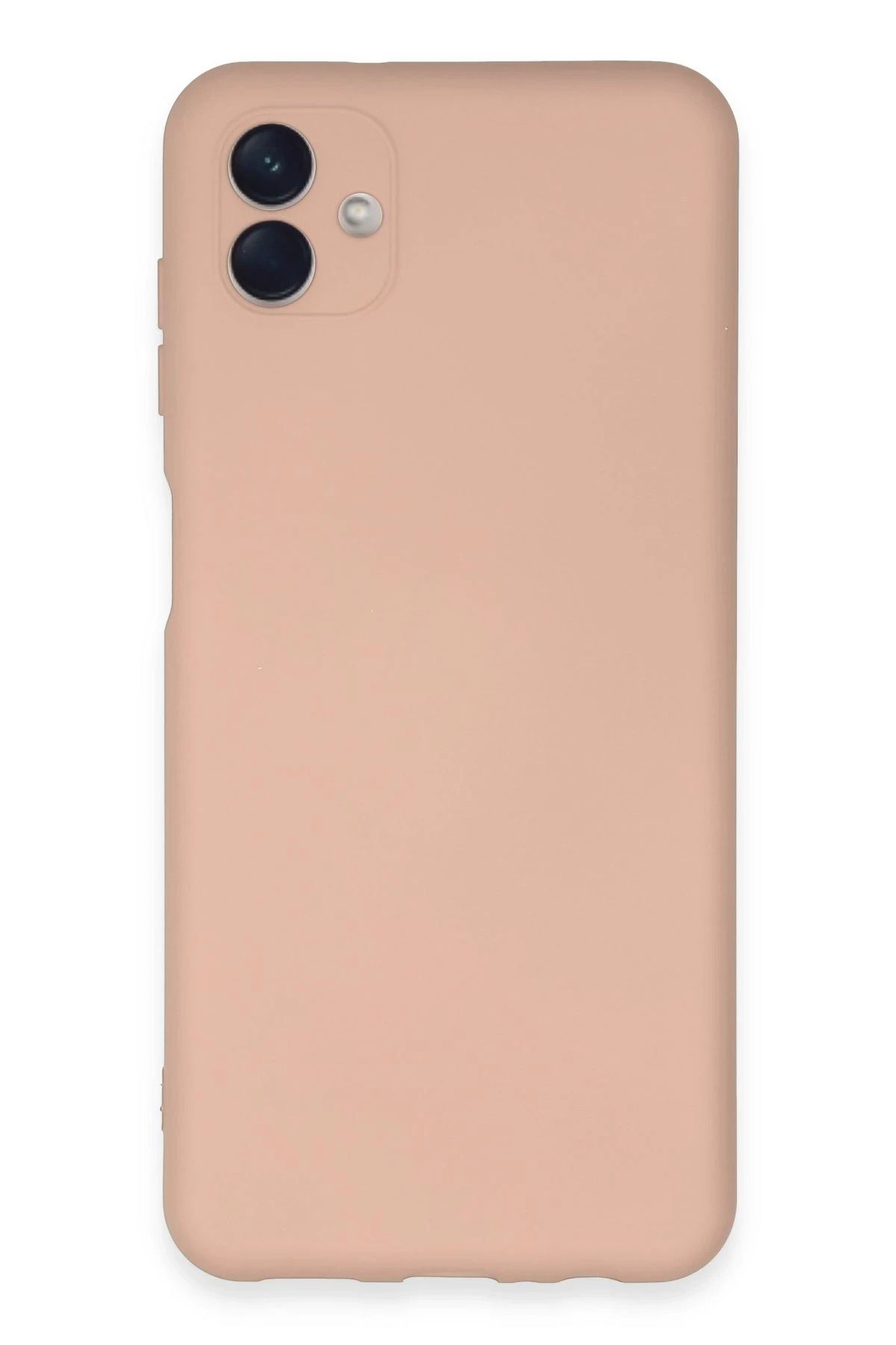 NewFace Samsung Galaxy A04E uyumlu Kılıf Nano içi Kadife Silikon - Pudra INSLM