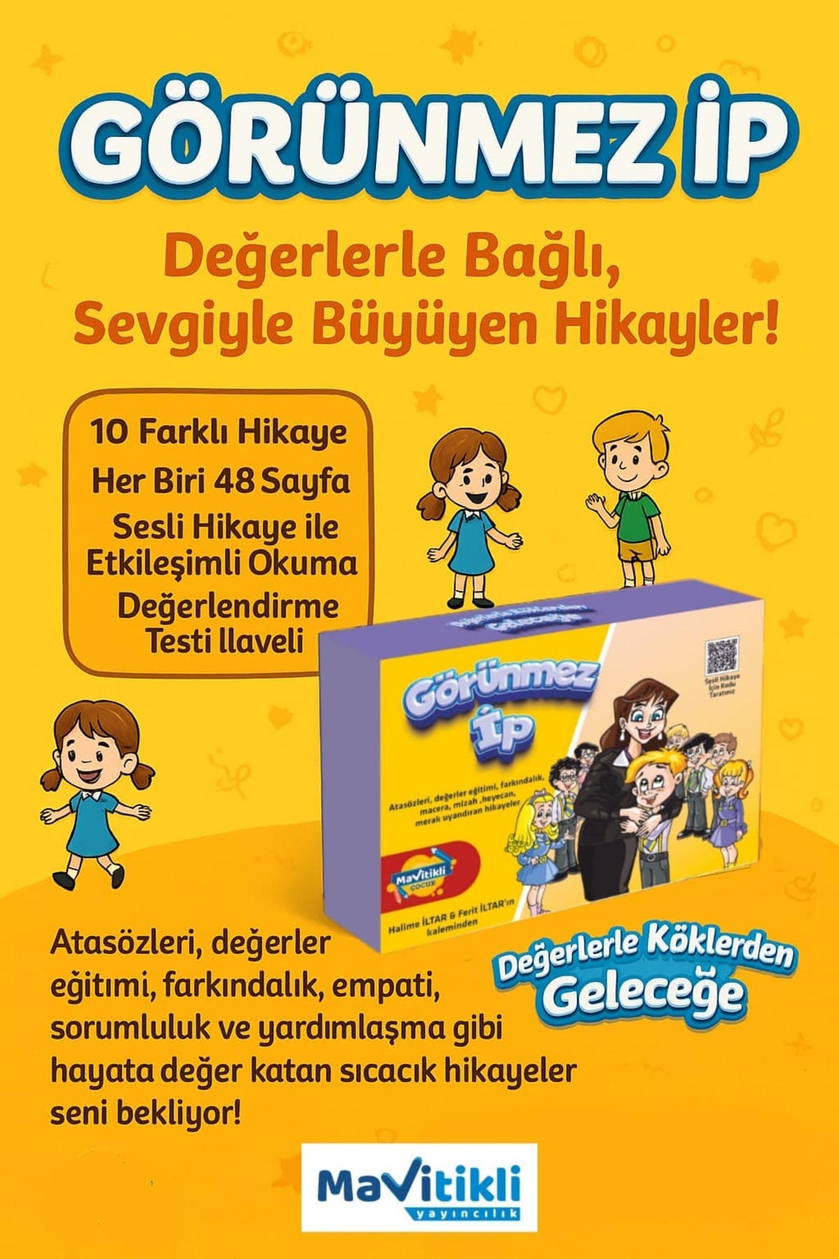 MAVİTİKLİ YAYINCILIK HİKAYE GÖRÜNMEZ İP -10'LU HİKAYE SETİ fotoğrafı 2 (önizleme)