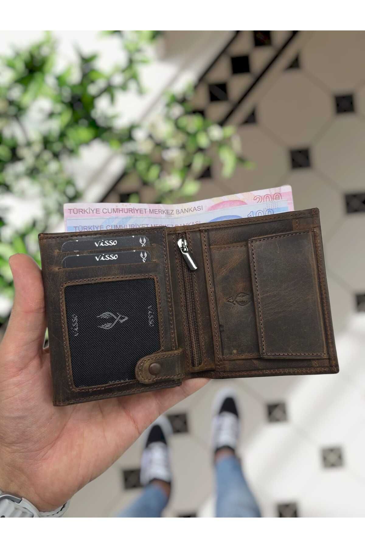 کیف پول زنانه چرم ویسو 0 111 واقعی مردانه Visso leather