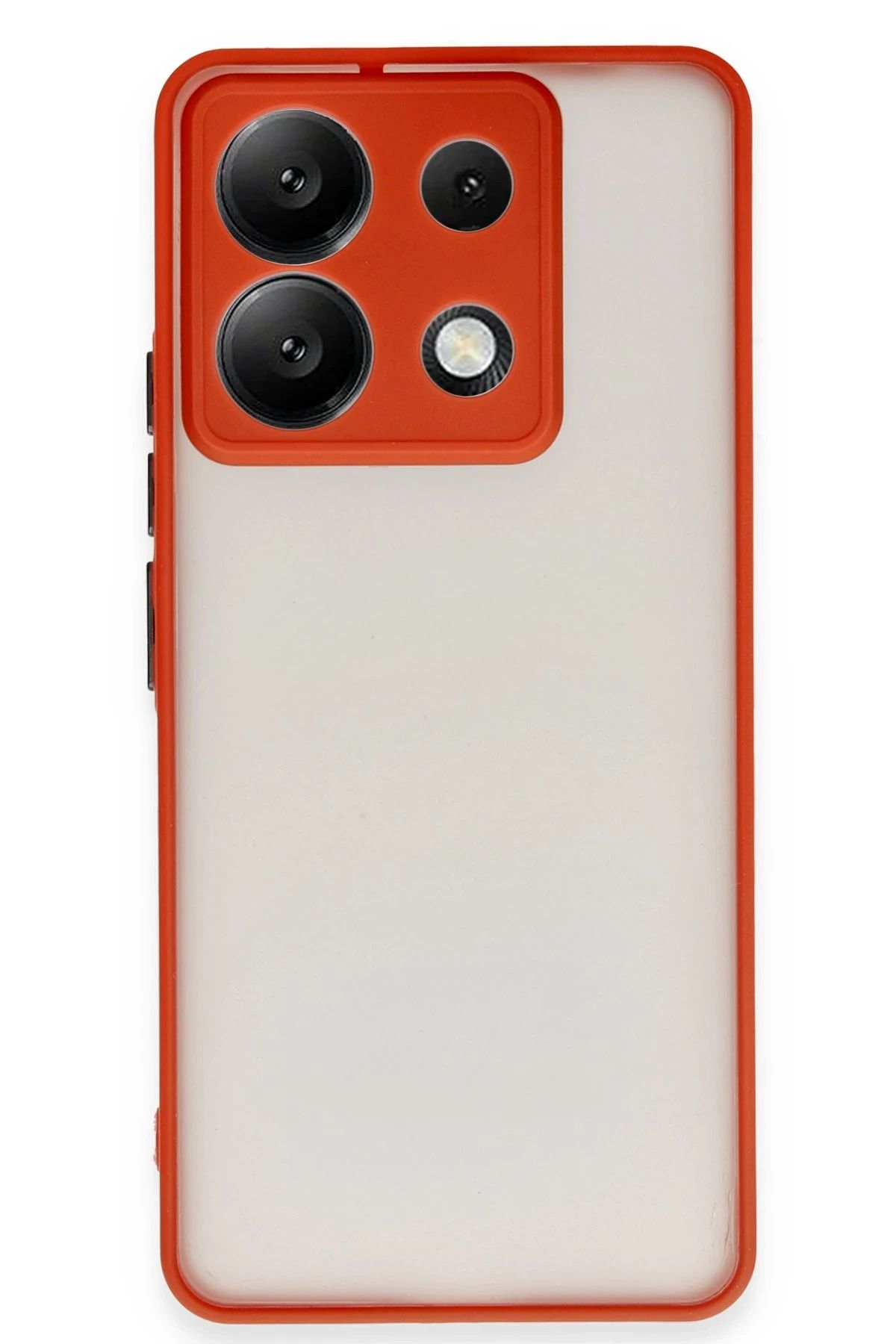 NewFace Xiaomi Redmi Note 13 5G Kılıf Montreal Silikon Kapak - Kırmızı HNZRN