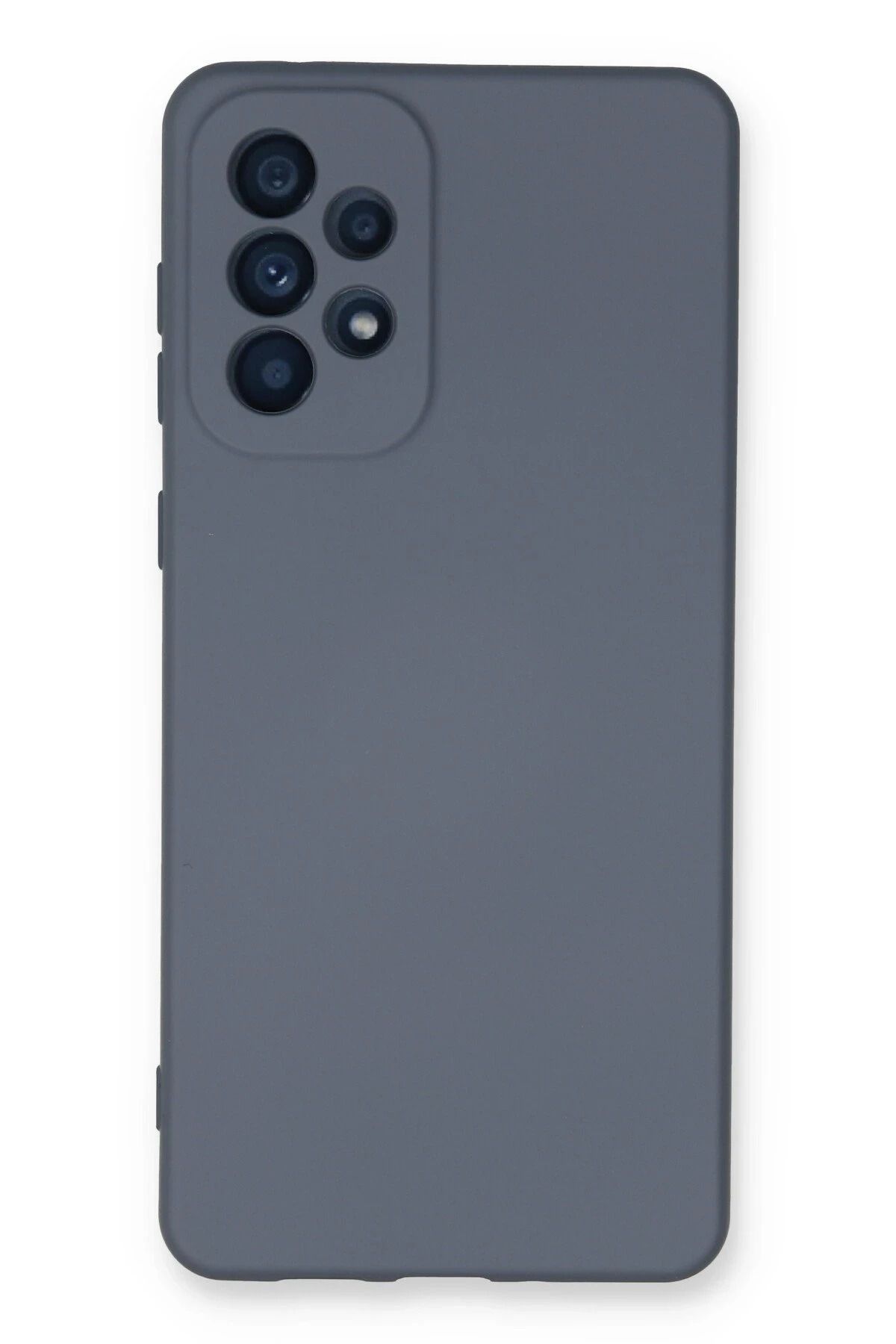 NewFace Samsung Galaxy A33 5G Kılıf Nano içi Kadife Silikon - Gri NRMSA