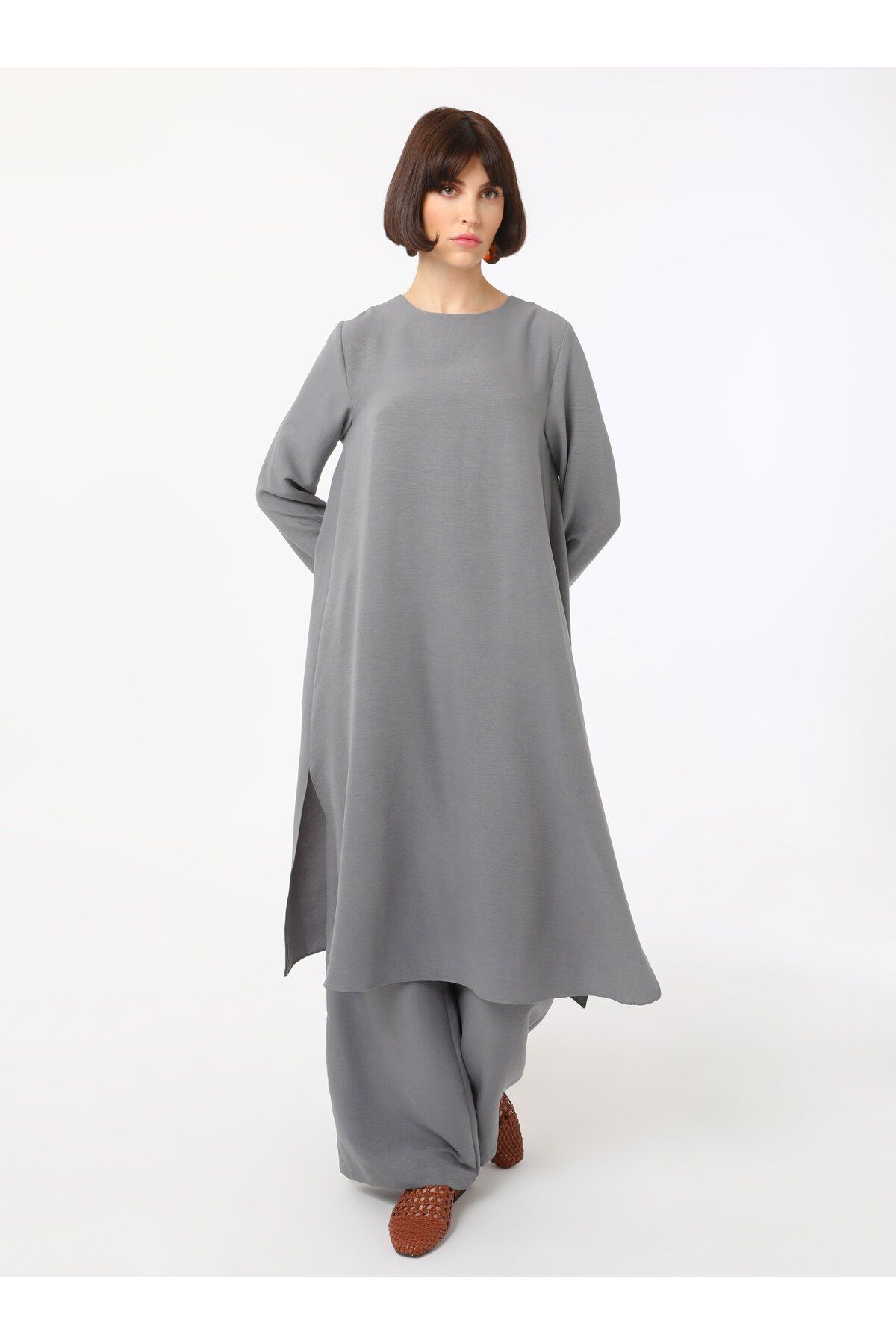 Refka-Soft Textured Double Set - Gray - Refka 3