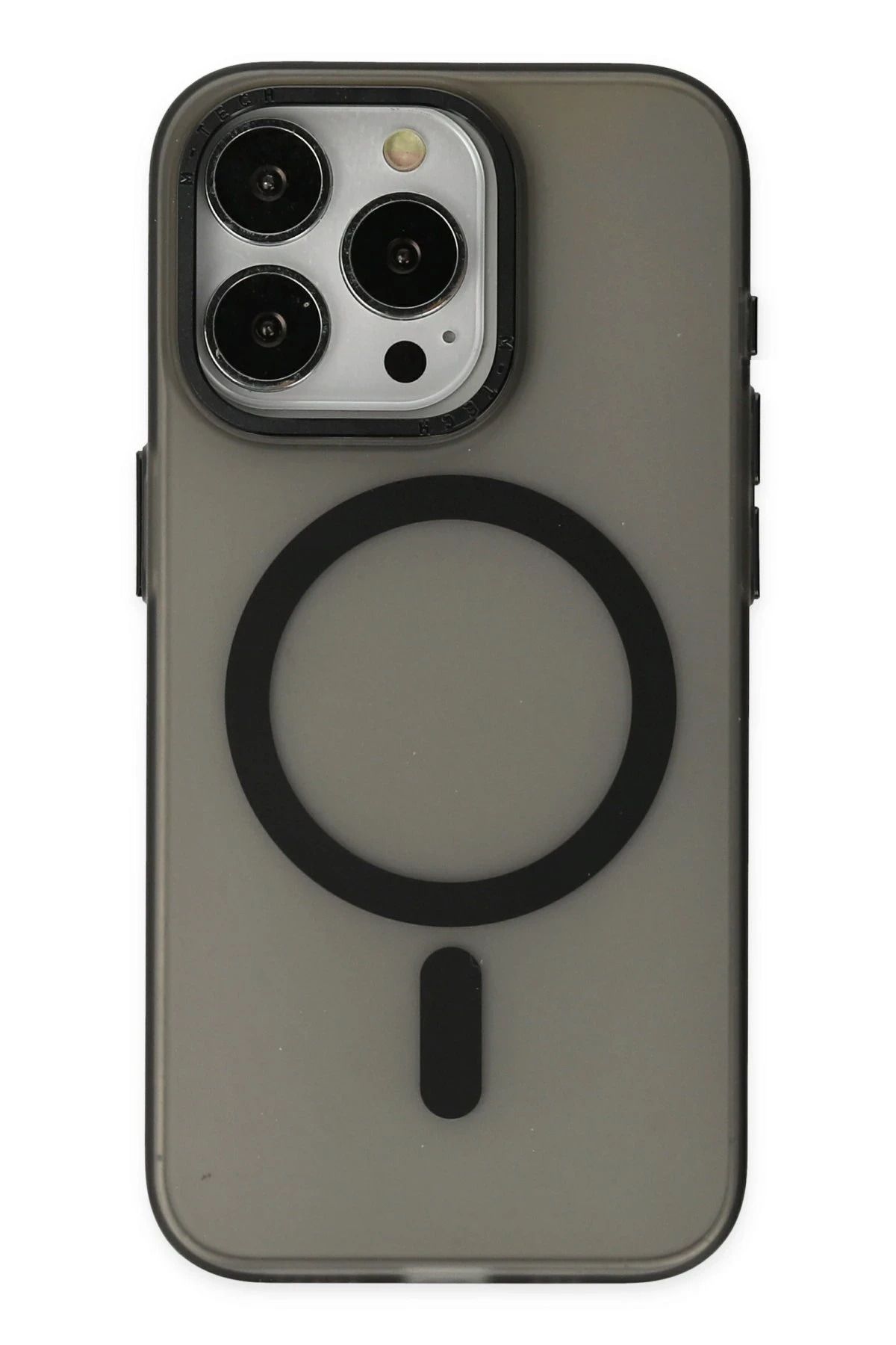 NewFace iPhone 15 Pro Max Kılıf Lodos Magneticsafe Mat Kapak - Siyah JOJUA