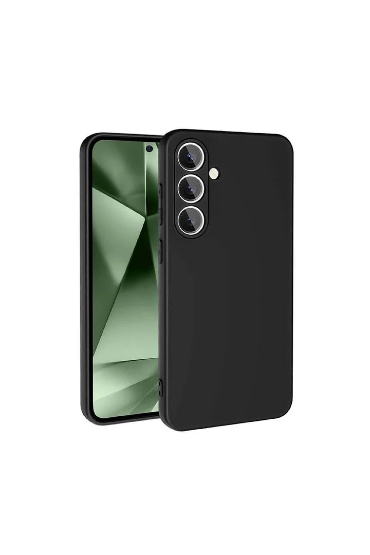 NewFace Galaxy S24 FE Kılıf Nano içi Kadife Silikon - Siyah FERRG