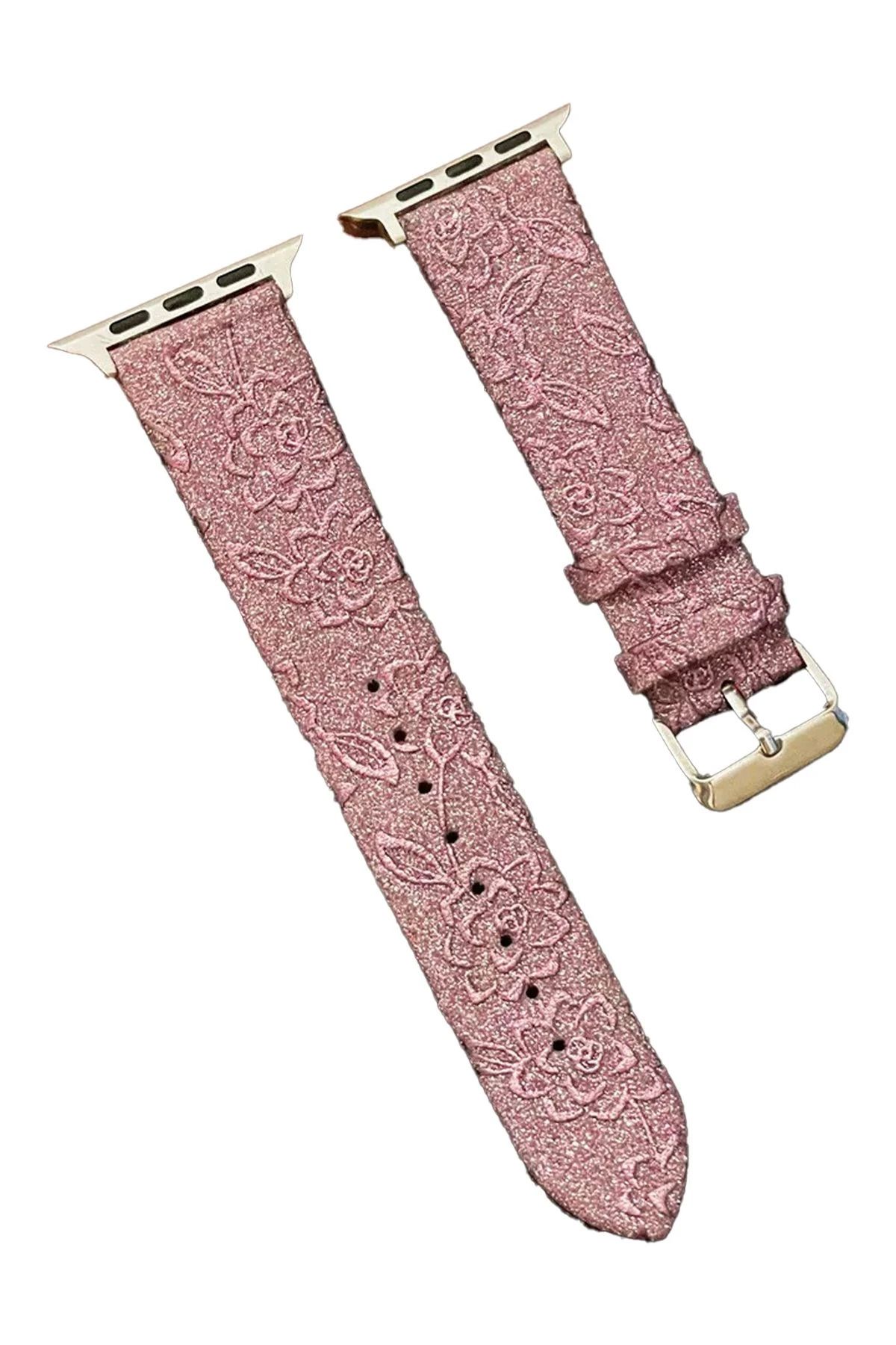 NewFace Apple Watch 42mm Creeper Desenli Kordon - Rose Gold INSLM