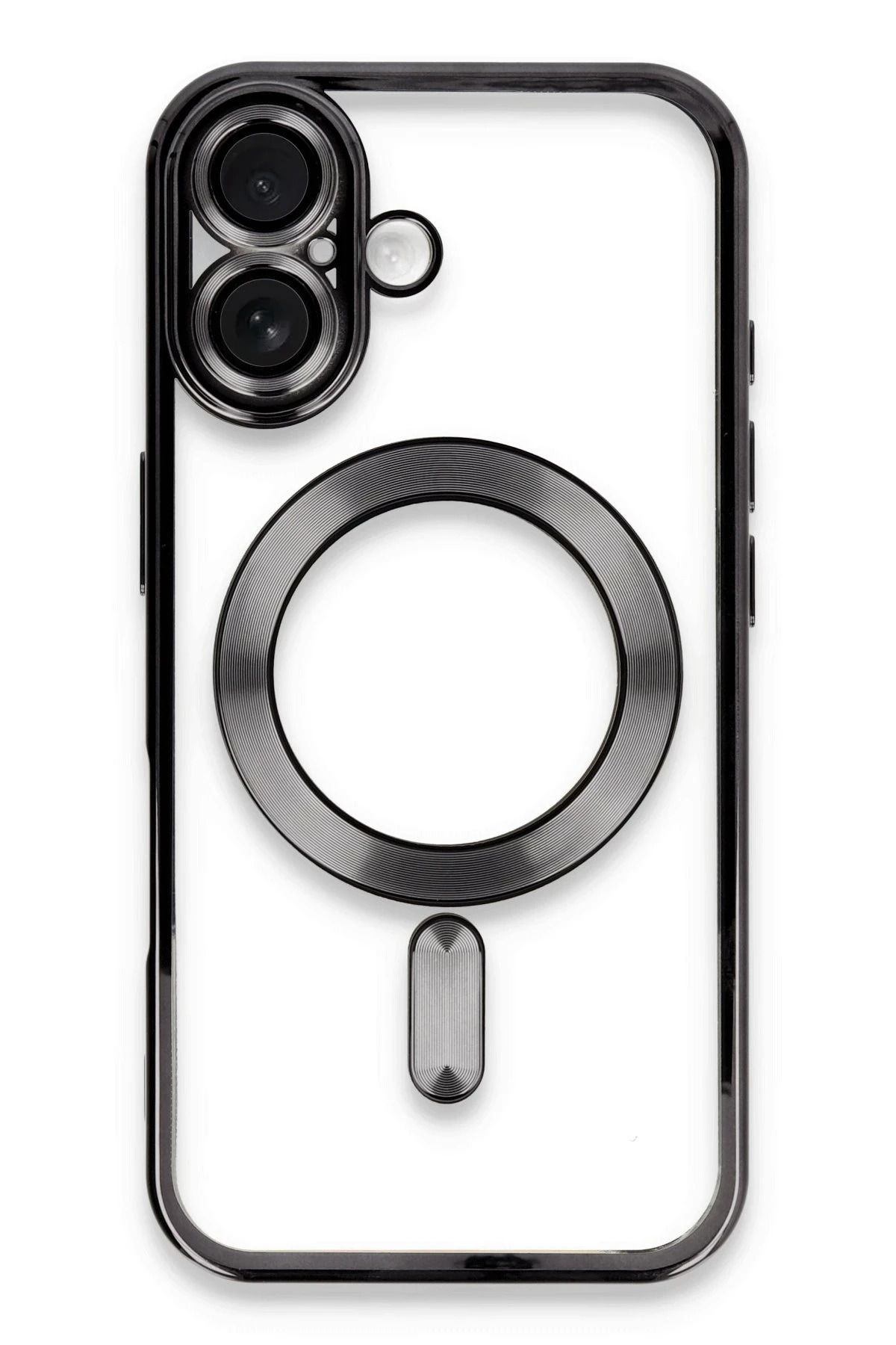 NewFace iPhone 16 Kılıf Kross Magneticsafe Kapak - Siyah HNZRN