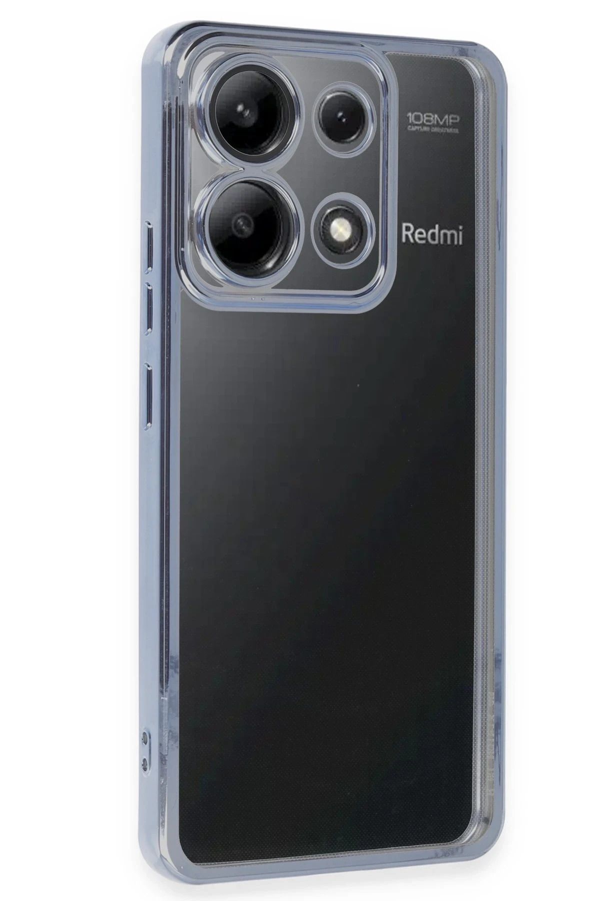 NewFace Xiaomi Poco X6 Pro Kılıf Lensli Silikon - Lacivert JOJUA