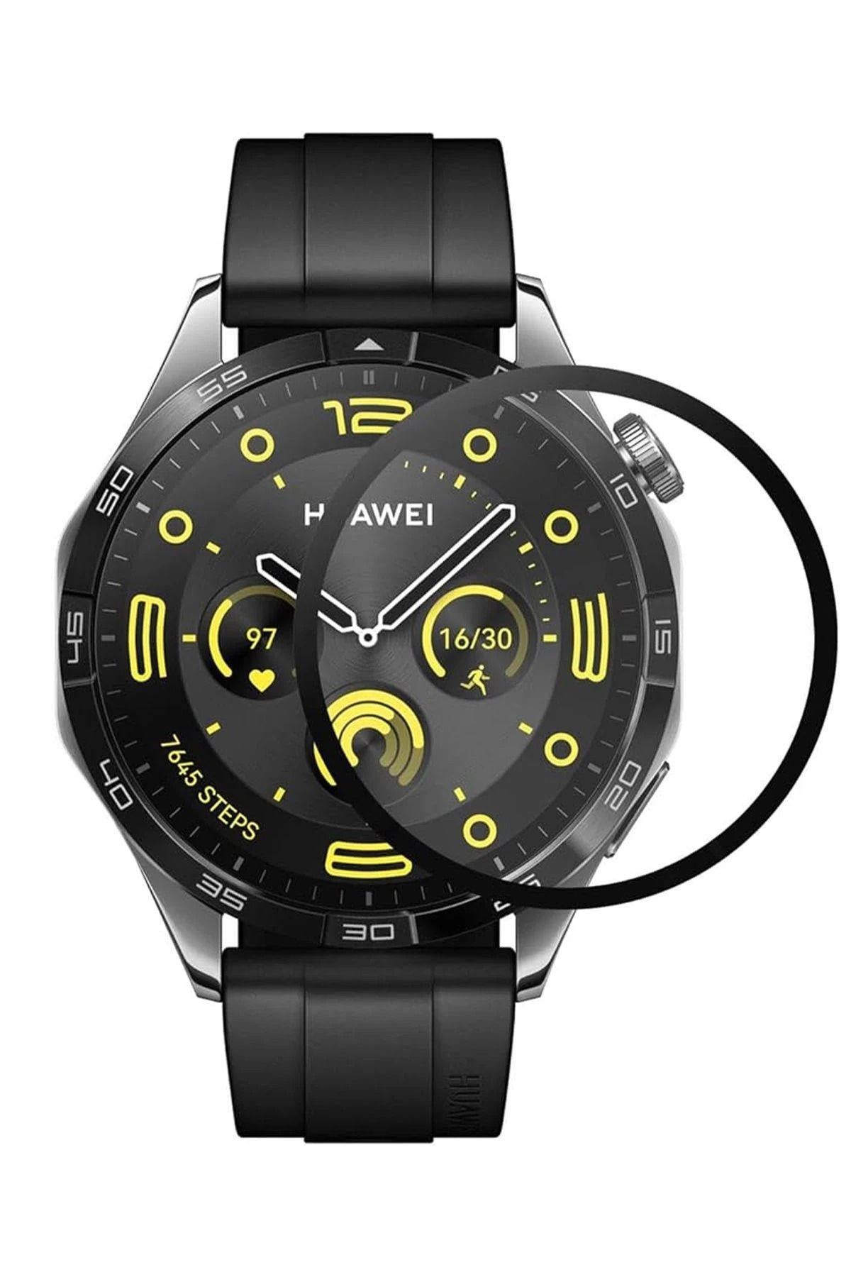 NewFace Huawei GT4 46mm 22mm Polymer Nano Ekran Koruyucu - Şeffaf YNSMR