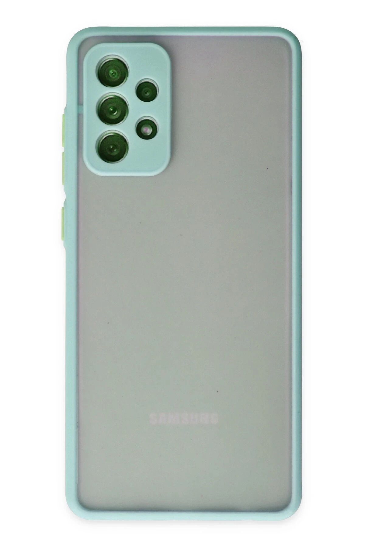 NewFace Samsung Galaxy A72 Kılıf Montreal Silikon Kapak - Turkuaz FERRG
