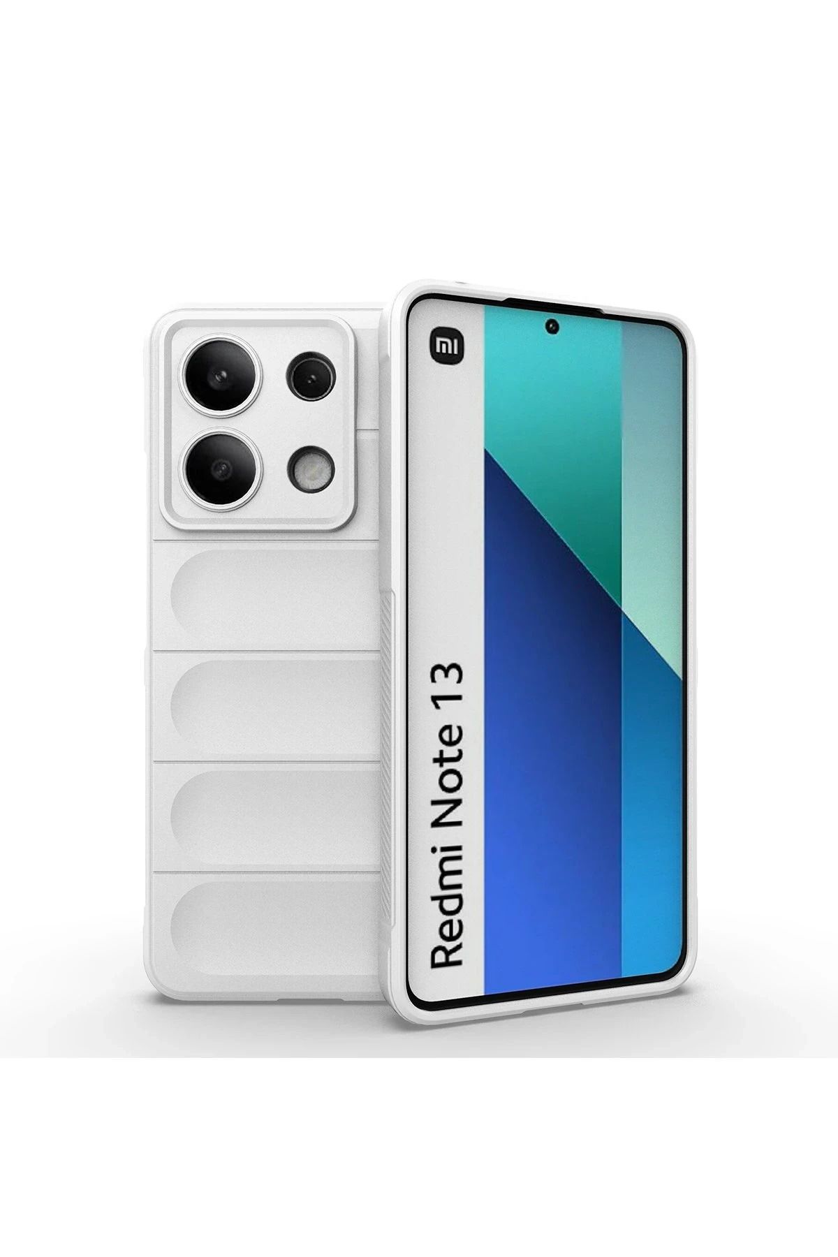 NewFace Xiaomi Redmi Note 13 4G Kılıf Optimum Silikon - Krem NRMSA