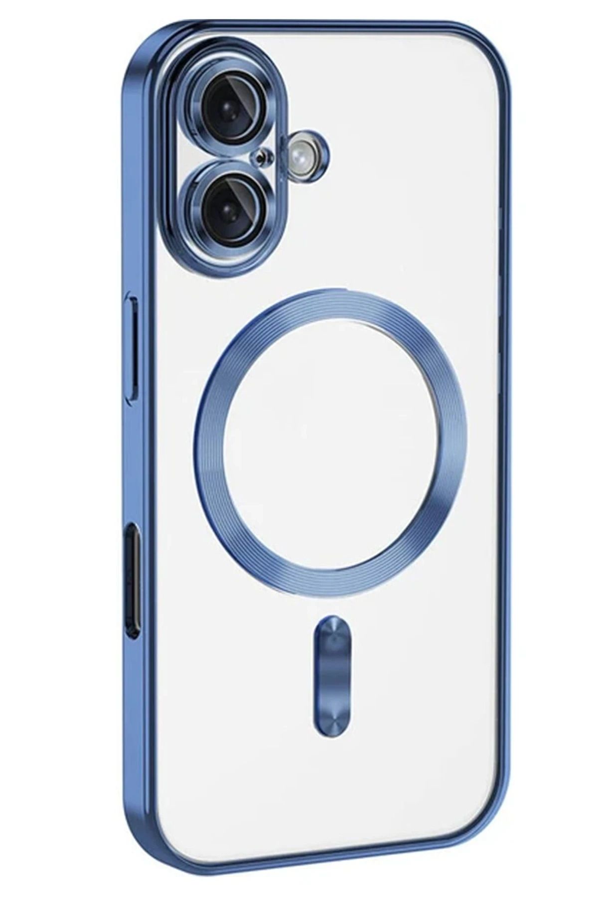 NewFace iPhone 16 Kılıf Kross Magneticsafe Kapak - Mavi HNZRN