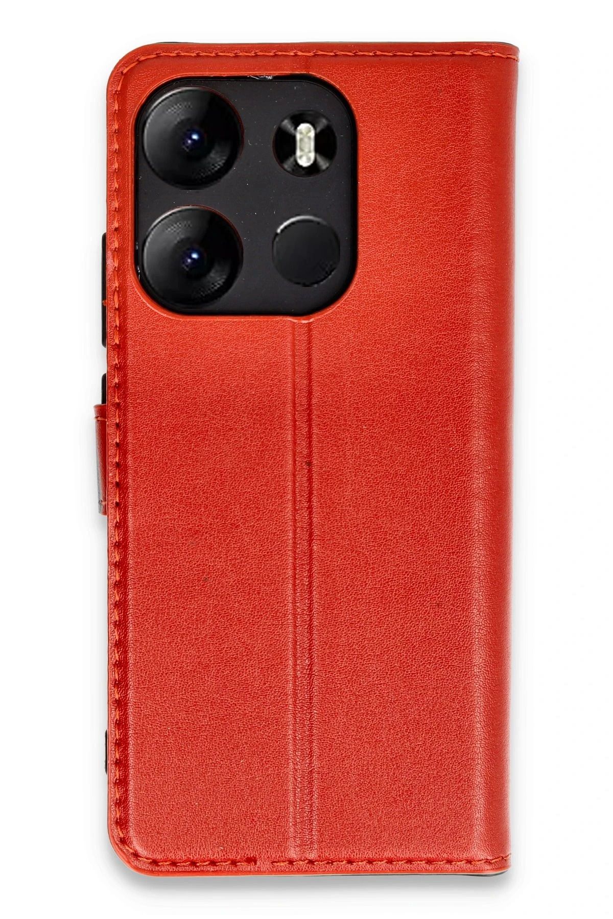 NewFace Tecno Spark Go 2023 Kılıf Trend S Plus Kapaklı Kılıf - Kırmızı YNSMR