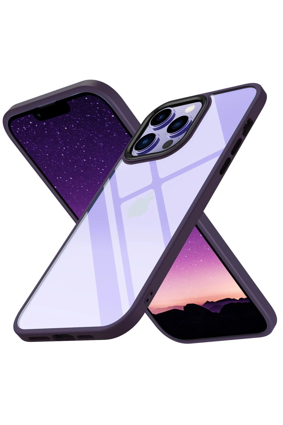 NewFace iPhone 13 Pro Max Kılıf Power Silikon - Mor BSTMY