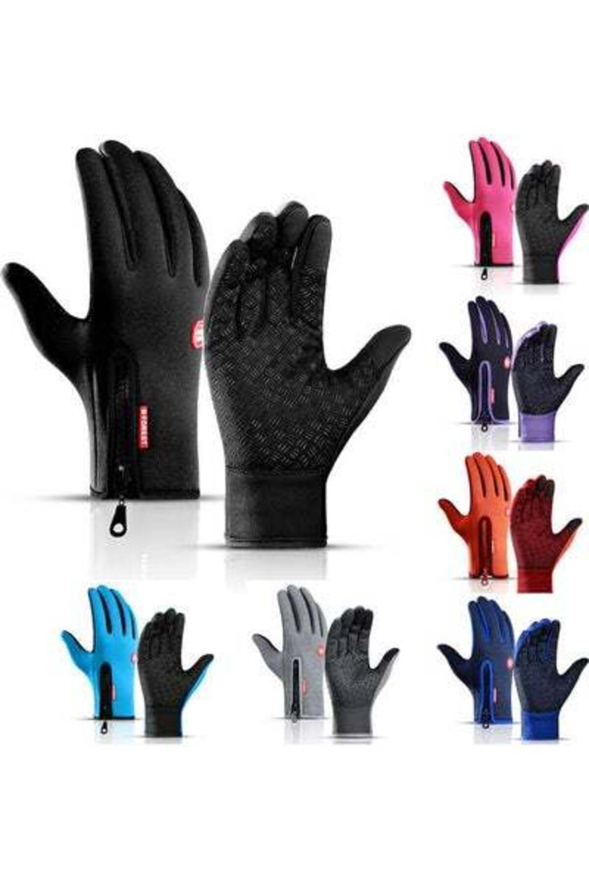 HALAMODO-Cycling Gloves Touchscreen Waterproof Fleece Thermal Sports Gloves for Hiking Skiing 0.083kg 5