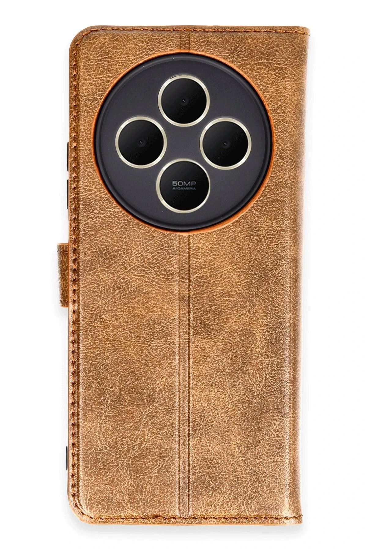 NewFace Xiaomi Redmi 14C Kılıf Trend S Plus Kapaklı Kılıf - Taba INSLM