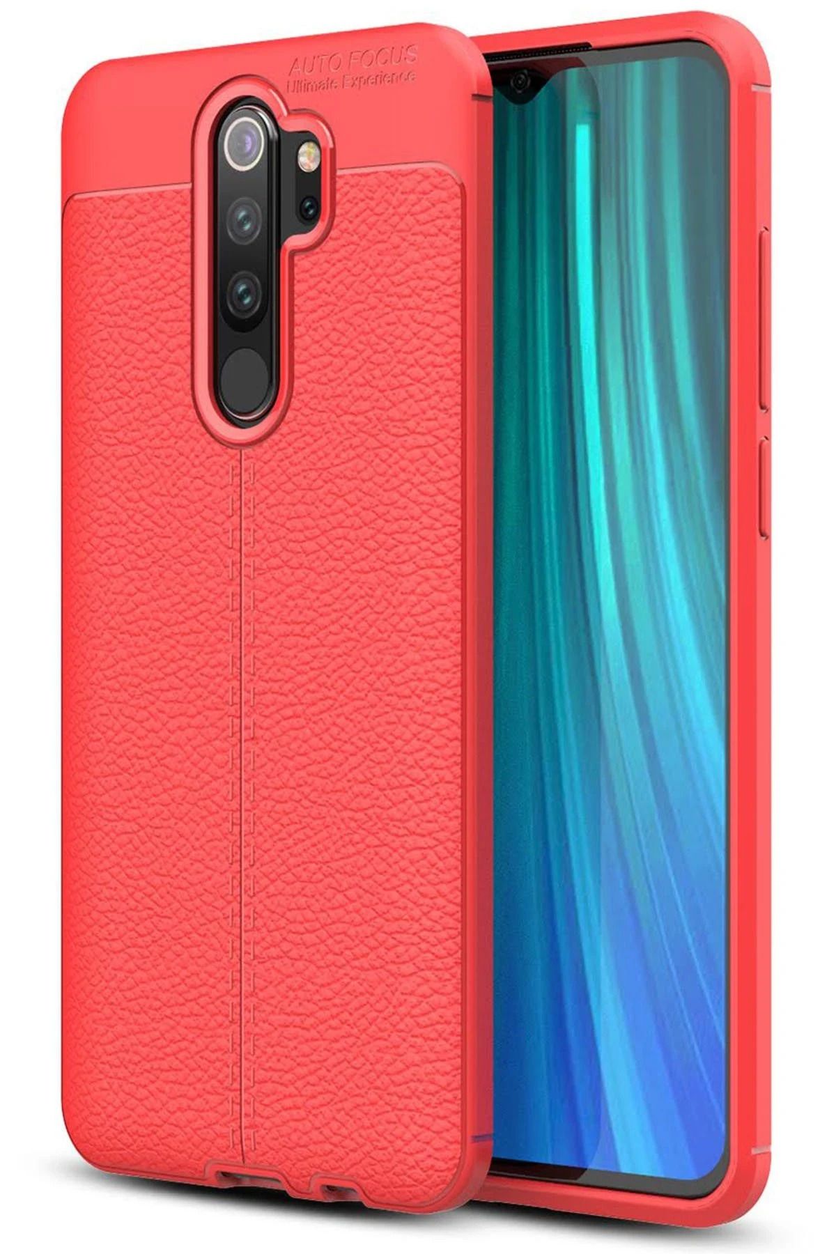 NewFace Xiaomi Redmi Note 8 Pro Kılıf Auto Focus Kapak - Kırmızı BSTMY