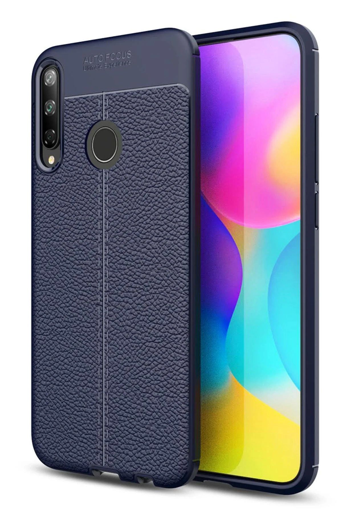 NewFace Huawei P40 Lite E Kılıf Auto Focus Kapak - Lacivert HNZRN