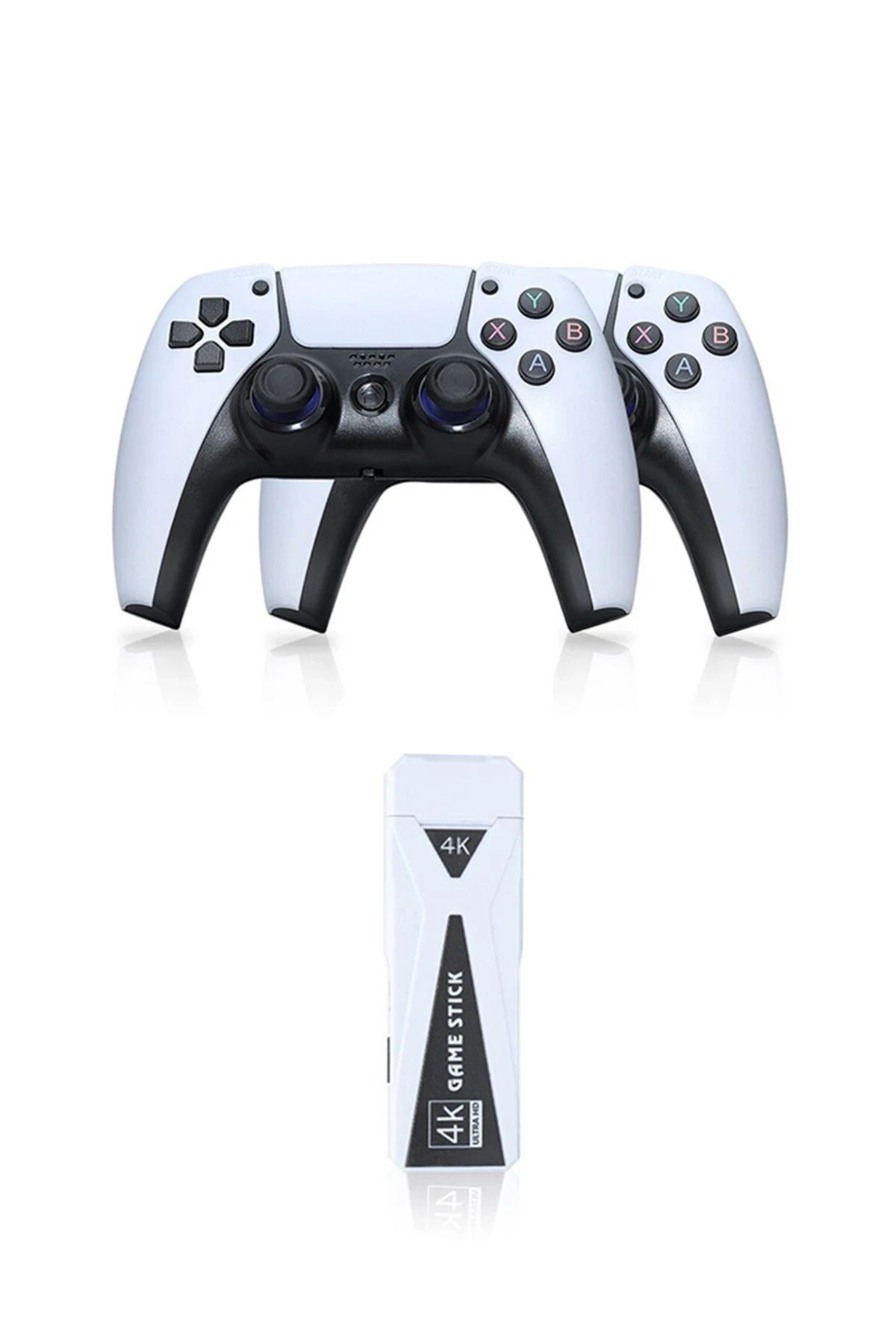 NewFace Y5 64GB Android Dual Pad 4K Game Stick - Beyaz MXPMA