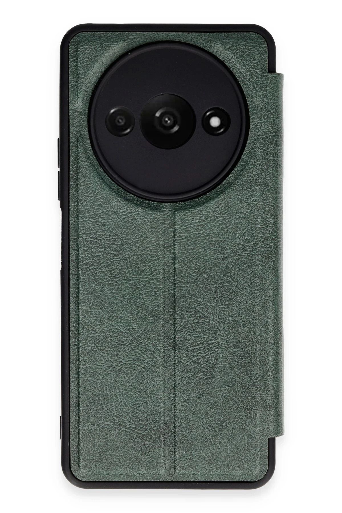 NewFace Xiaomi Redmi A3 4G Kılıf Flip Cover - Koyu Yeşil HNZRN