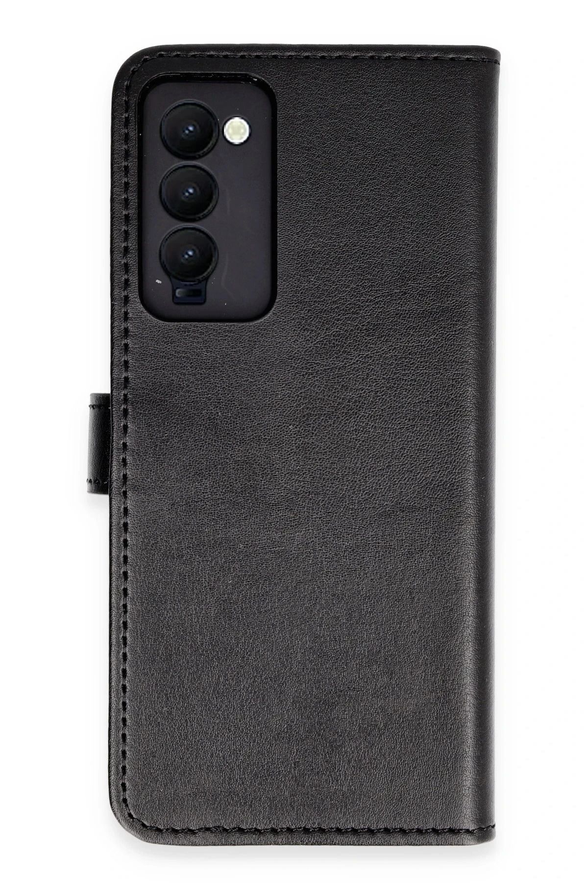 NewFace Tecno Camon 18 Kılıf Trend S Plus Kapaklı Kılıf - Siyah JOJUA