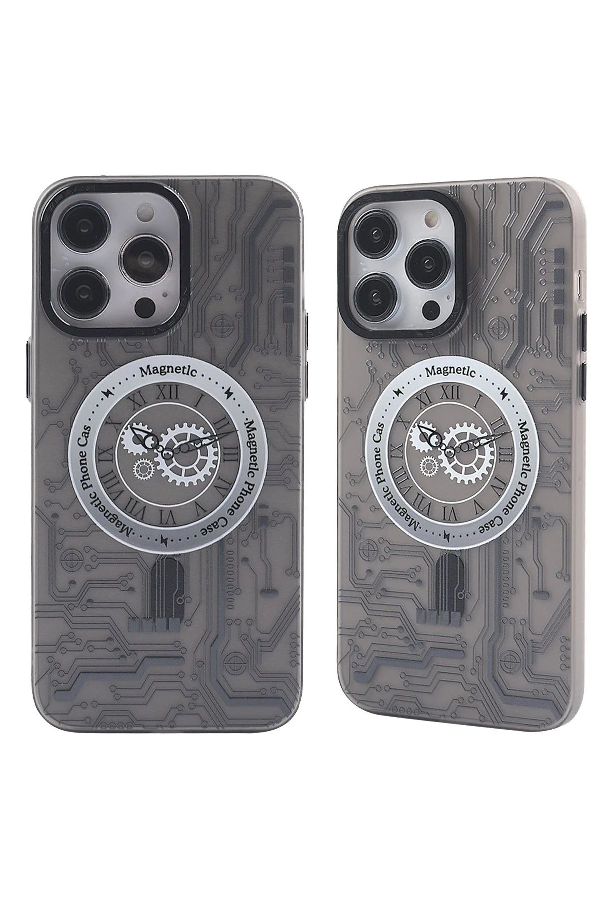 NewFace iPhone 14 Pro Max Kılıf Apollo Magneticsafe Desenli Kapak - Apollo Siyah - 1 YNSMR