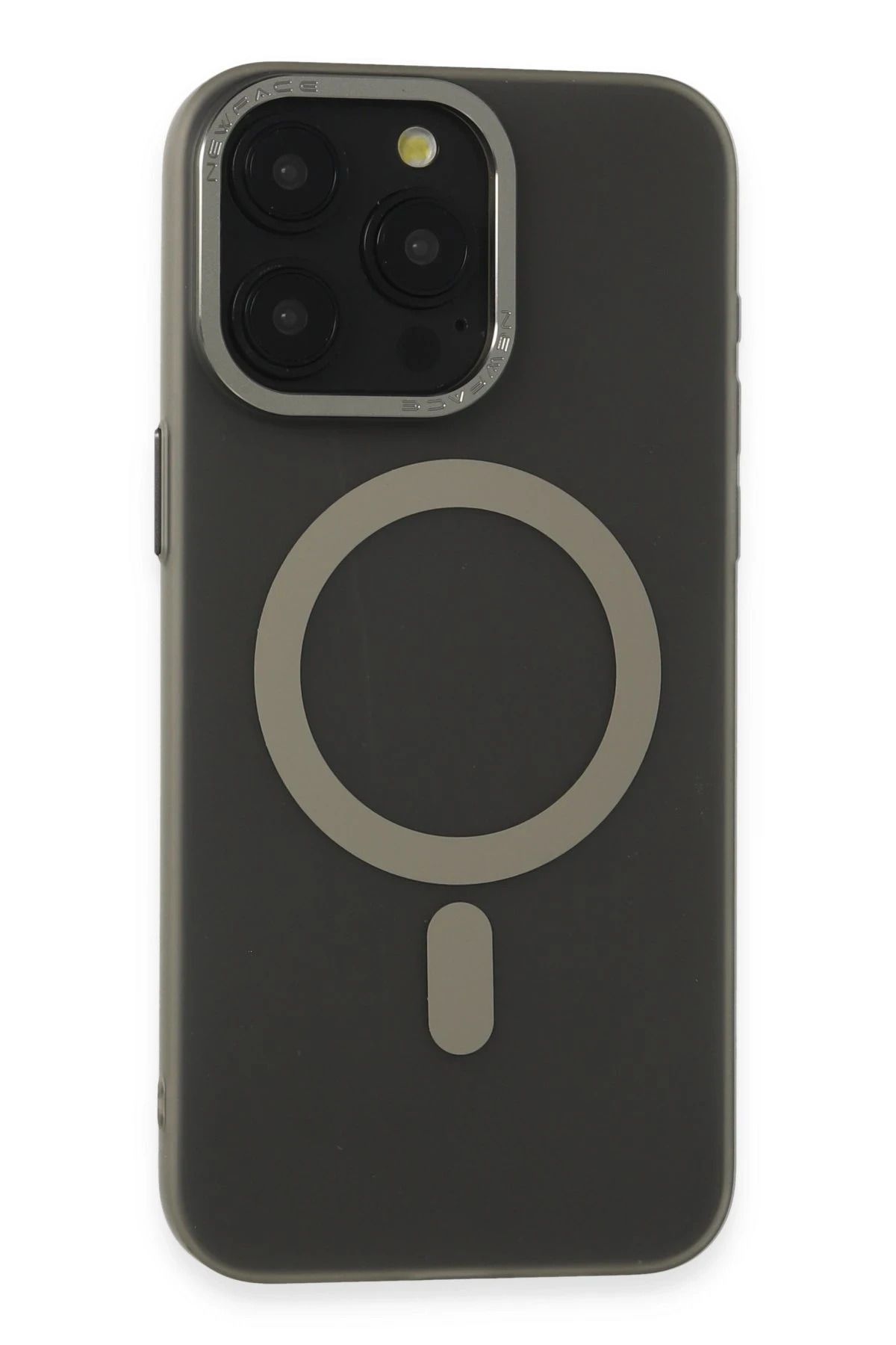 NewFace iPhone 15 Pro Kılıf Lodos Magneticsafe Mat Kapak - Titan Gri JOJUA