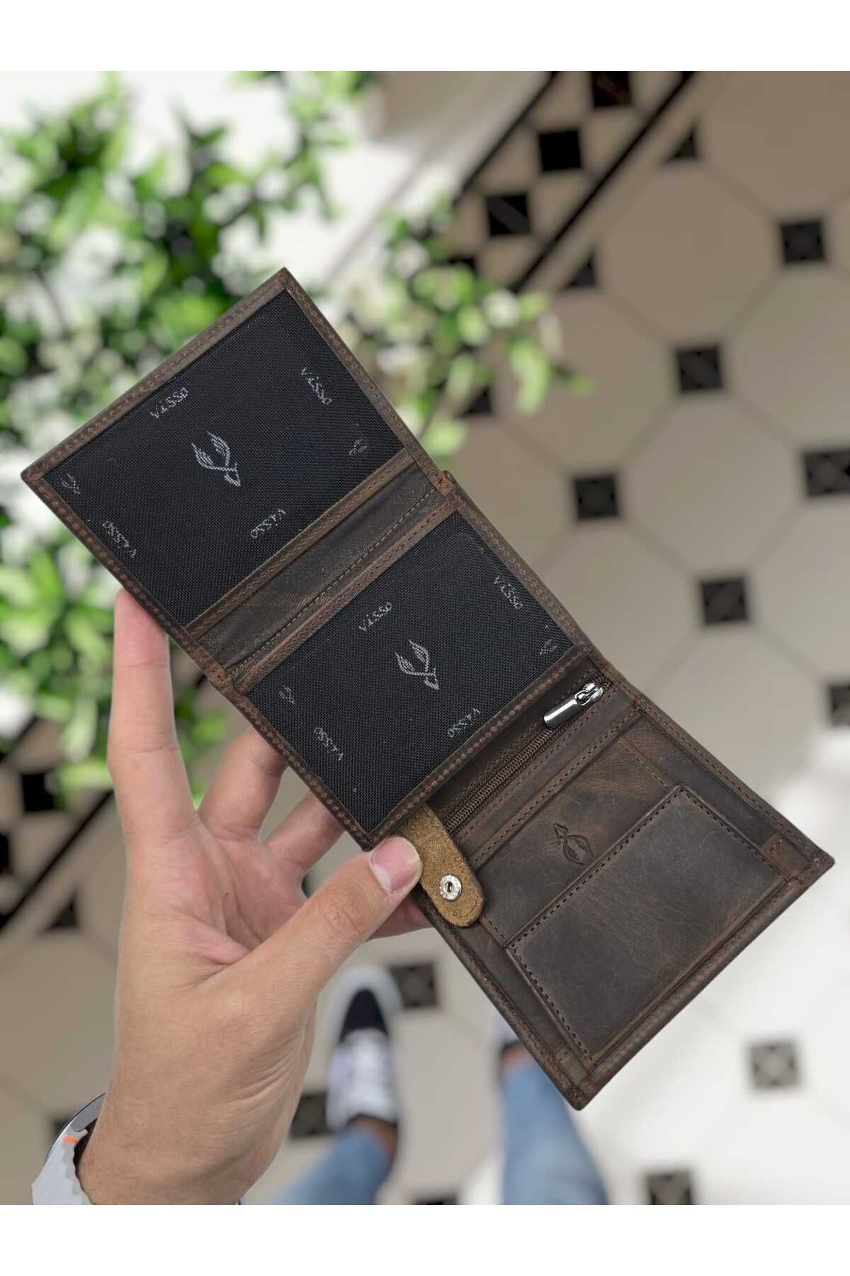 کیف پول زنانه VISSO 111 نام چرم ویژه جزئی دیواری Visso leather