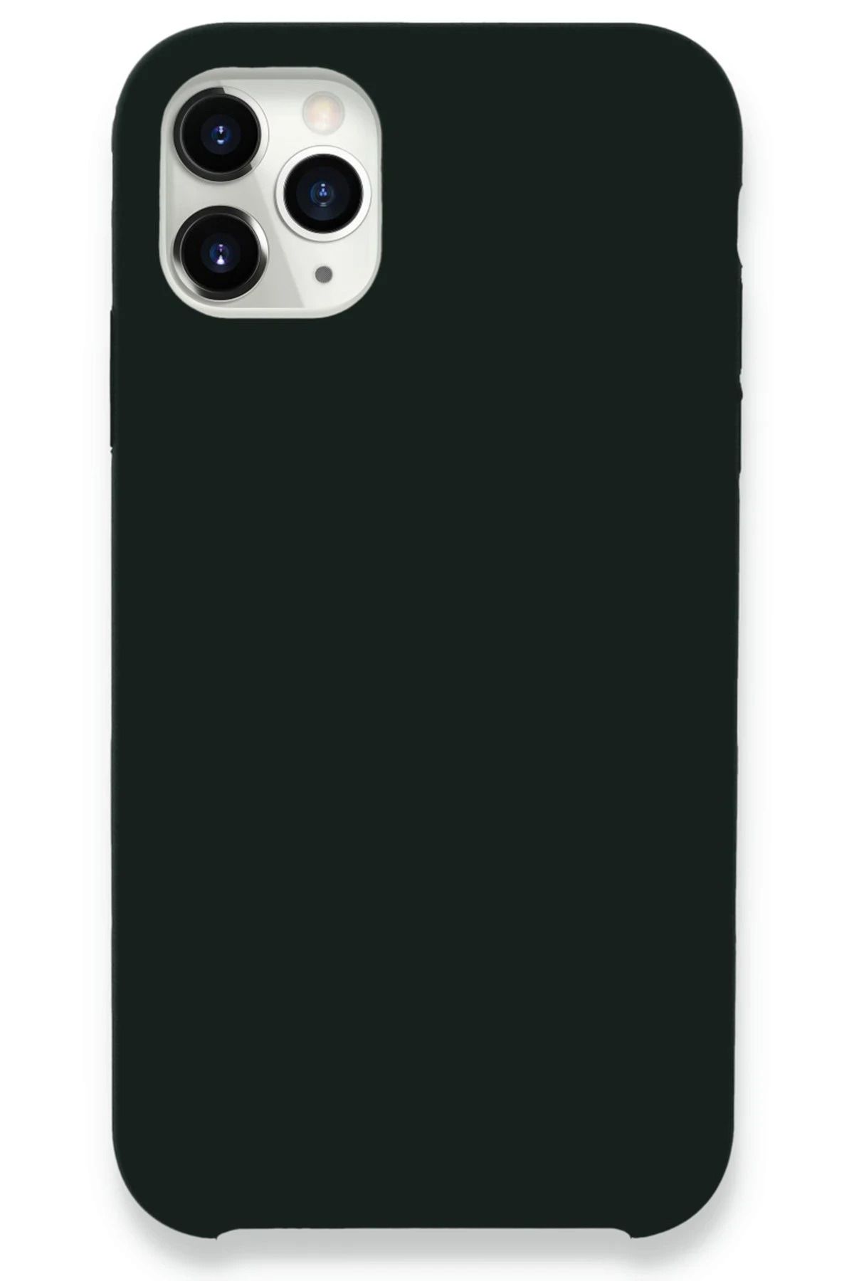 NewFace iPhone 11 Pro Max Kılıf Lansman Legant Silikon - Koyu Yeşil HNZRN