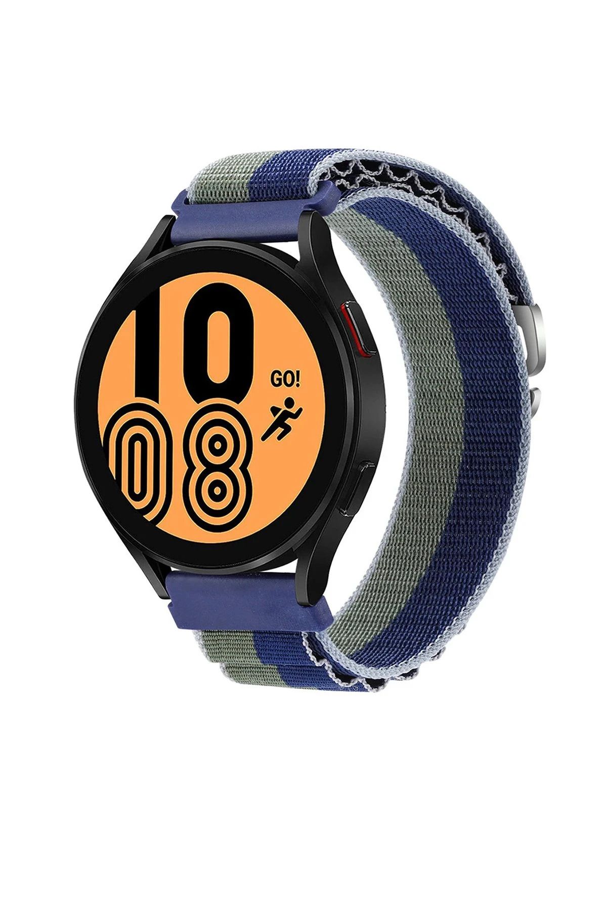 NewFace Watch 22mm KR410 Kumaş Kordon - Lacivert-Yeşil BSTMY