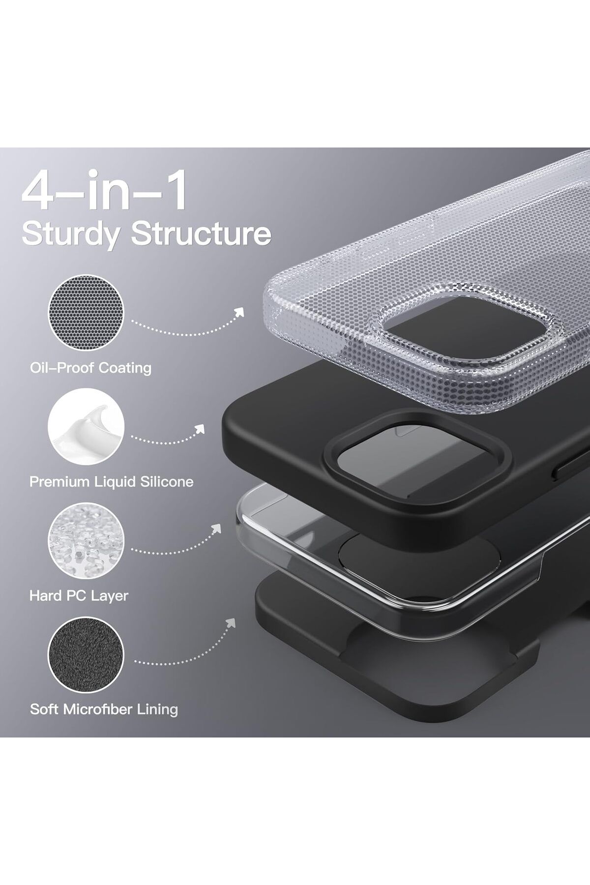 Generic-Silicone Case Cover Compatible with iPhone 13 6.1 inch , Ultra Slim Fit with Full Body Protection 5