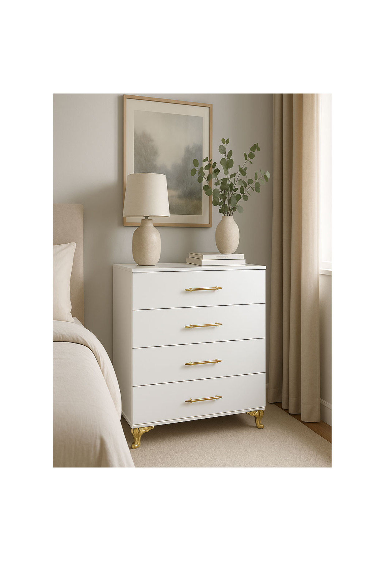 Bygolden Zade 4 Çekmeceli Şifonyer