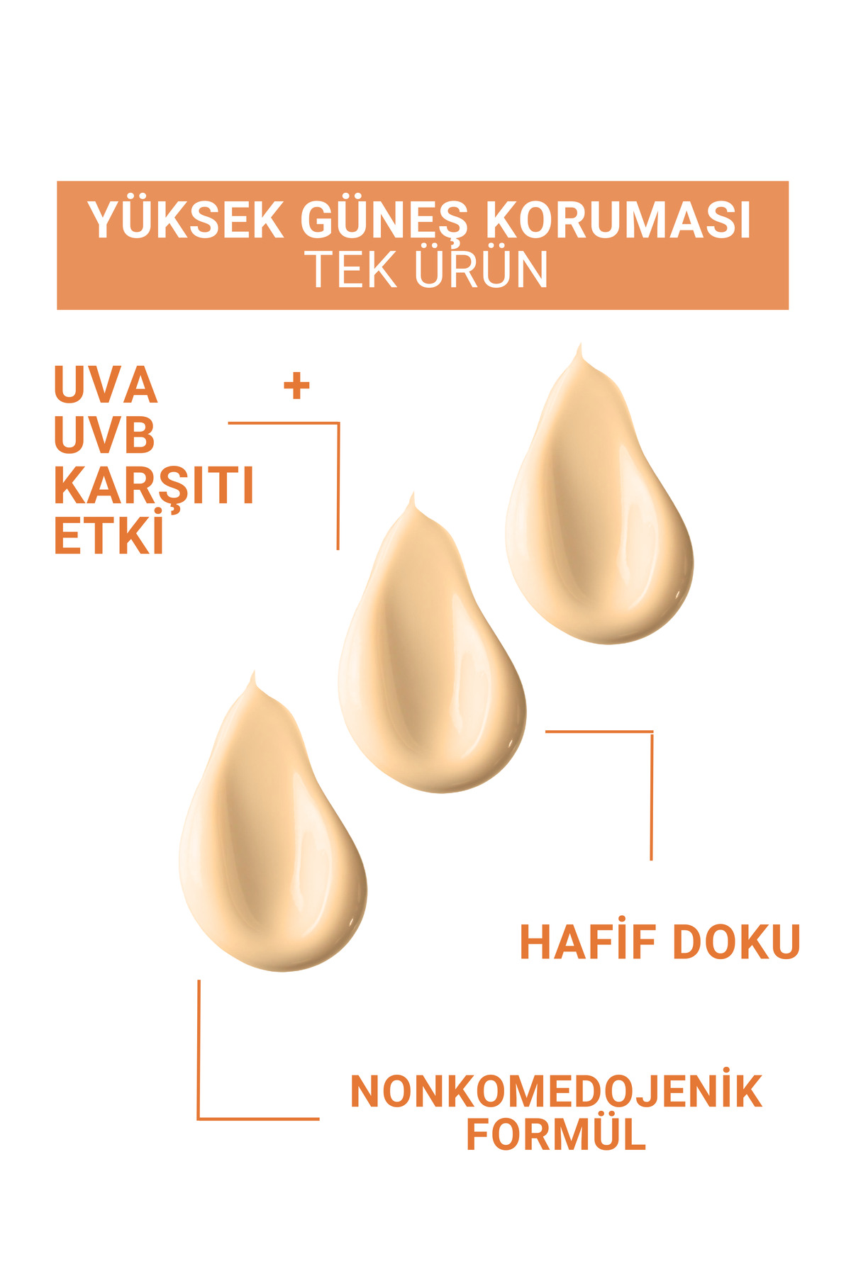 Renkli Kapatıcılı Yüz Güneş Kremi - Tinted Cream Bb Light (AÇIK-ORTA TON) 50spf 40ml — 116 01 002 — تصویر 4 از 7
