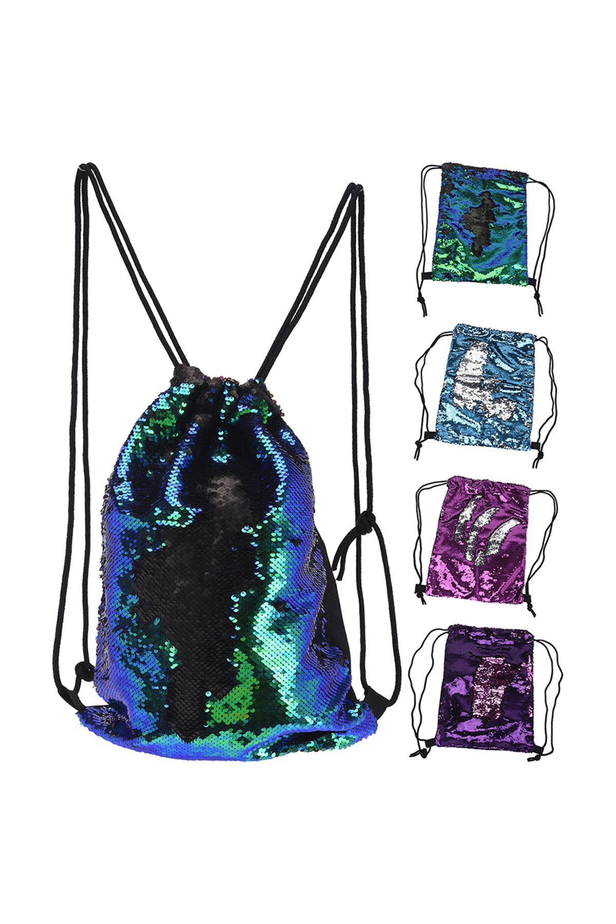 Homelux-Reversible Sequin Backpack, 46x35 cm – Style, Color & Fun on the Go! 1