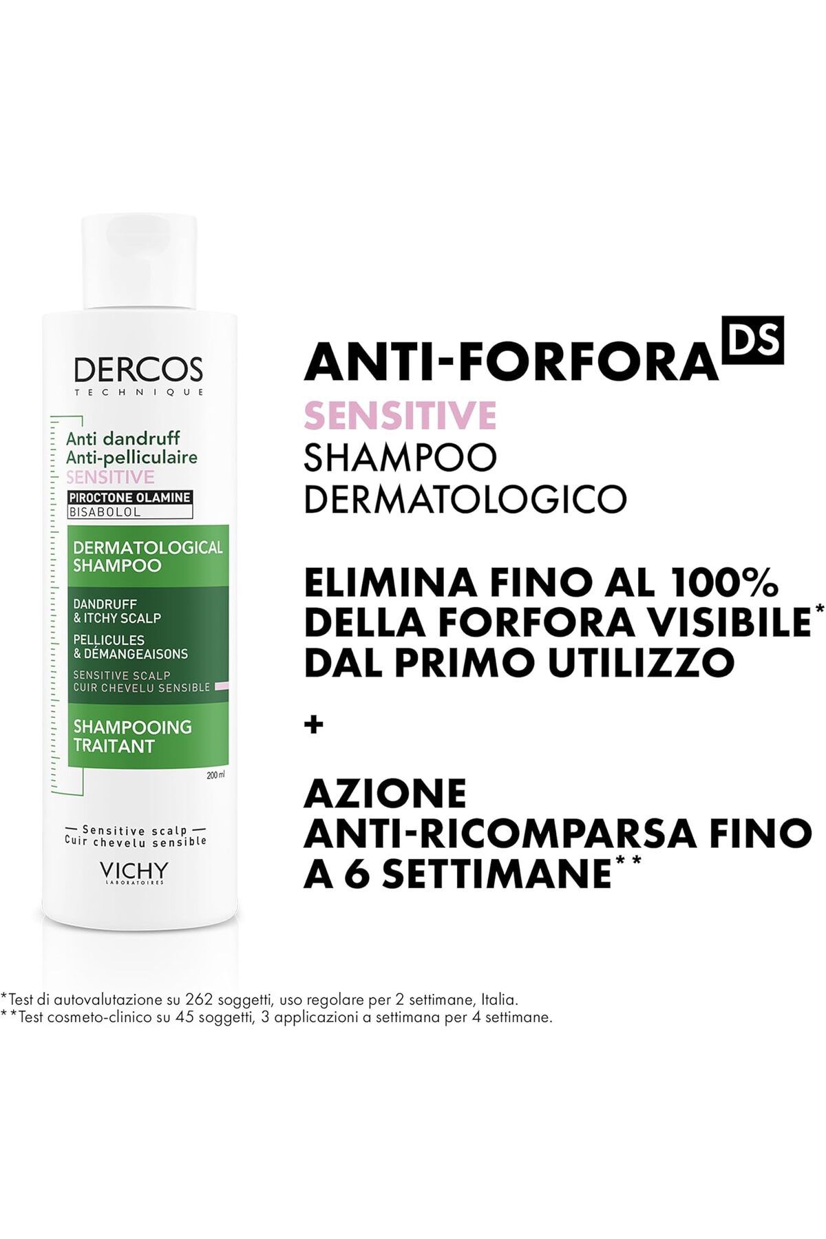 Vichy-Vichy Dercos Anti-Dandruff & Anti-Pelliculaire Sensitive Dermatological Scalp Shampoo-200ml 4
