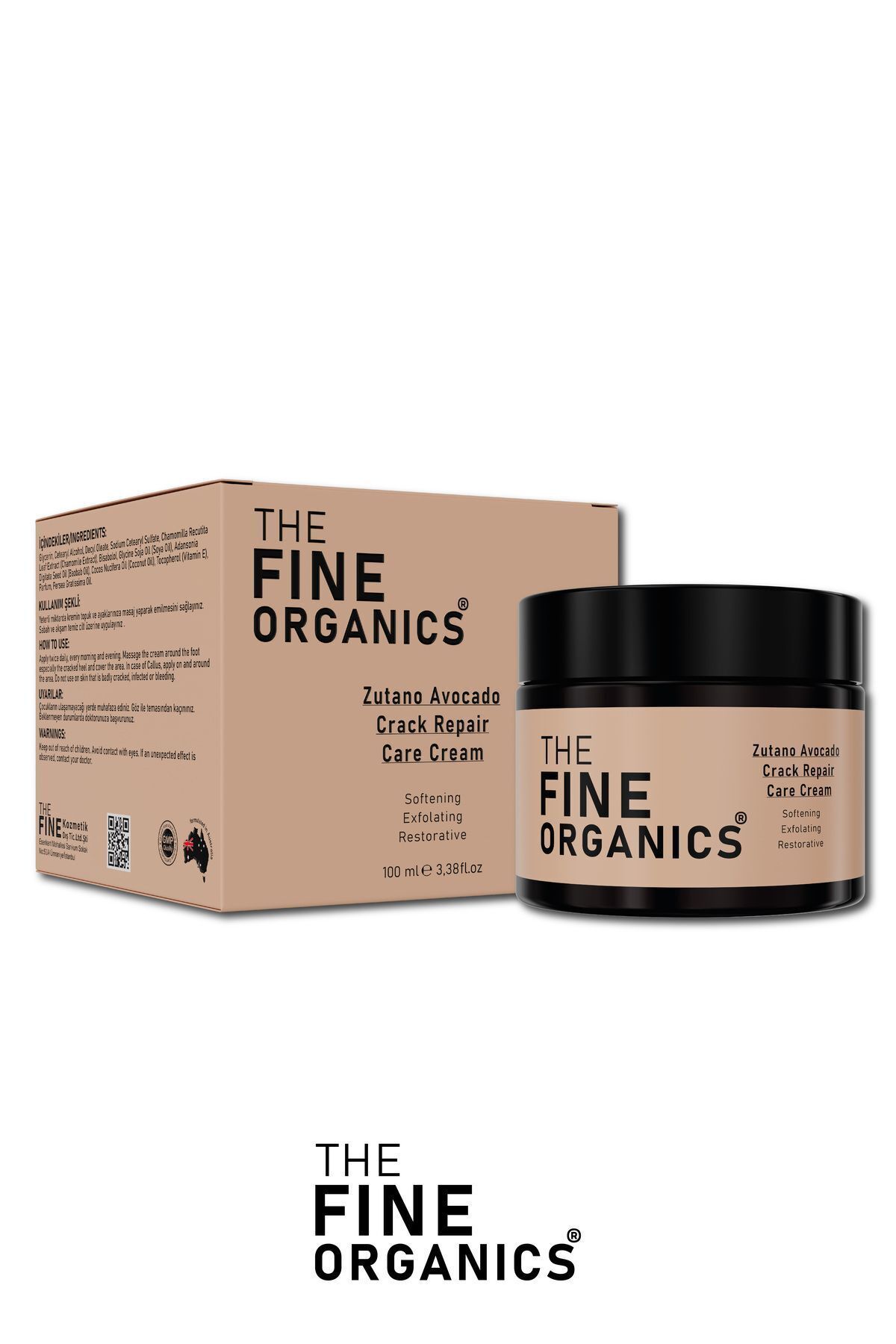 کرم پا ترک خورده و پاشنه تغذیه کننده ترمیم عصاره آووکادو زوتانا 100 میل THE FINE ORGANICS