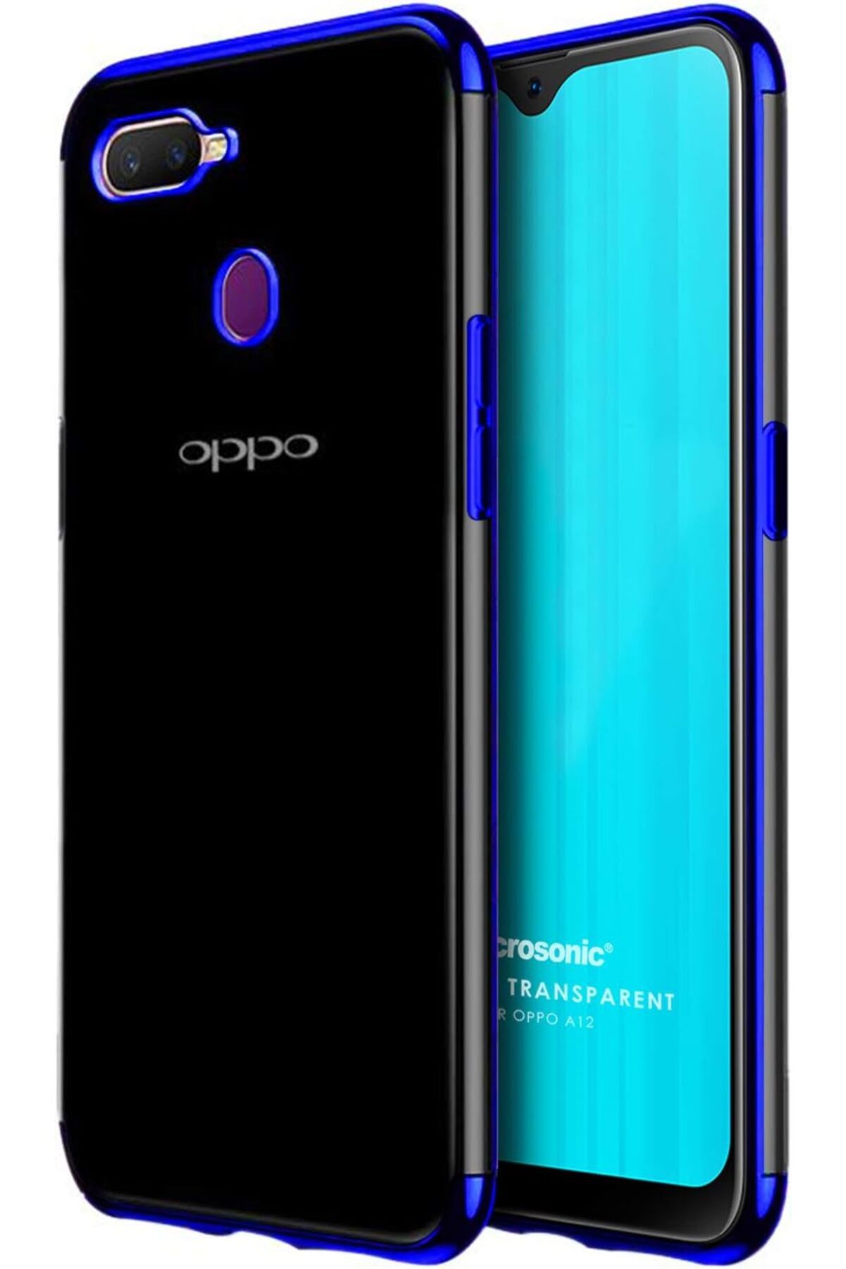 LUXE Oppo A12 Kılıf Skyfall Transparent Clear Mavi LXSHP 1055529