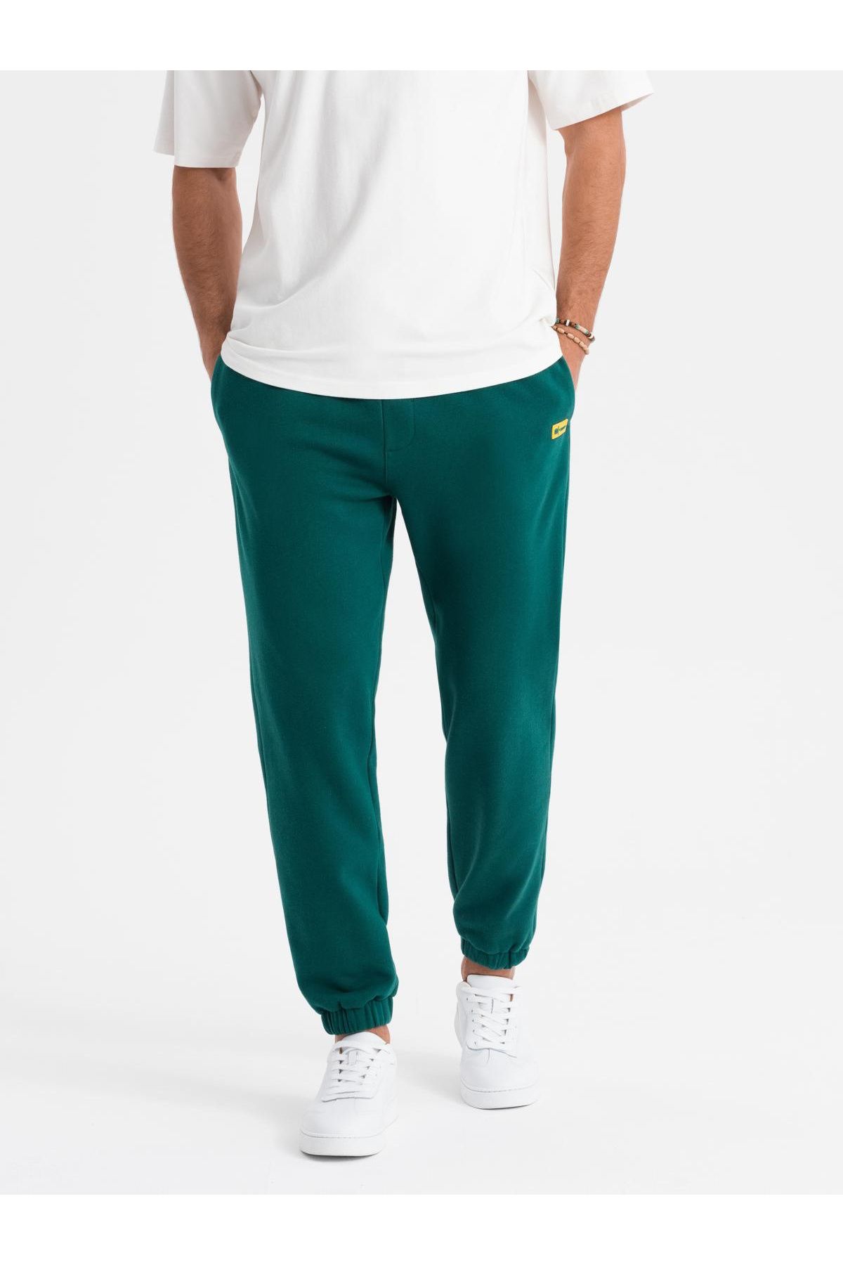 OMBRE-Klassische Unisex-Jogginghose mit Kordelzug - dunkelgrün V17 OU-PSBC-0100 XS/S 5