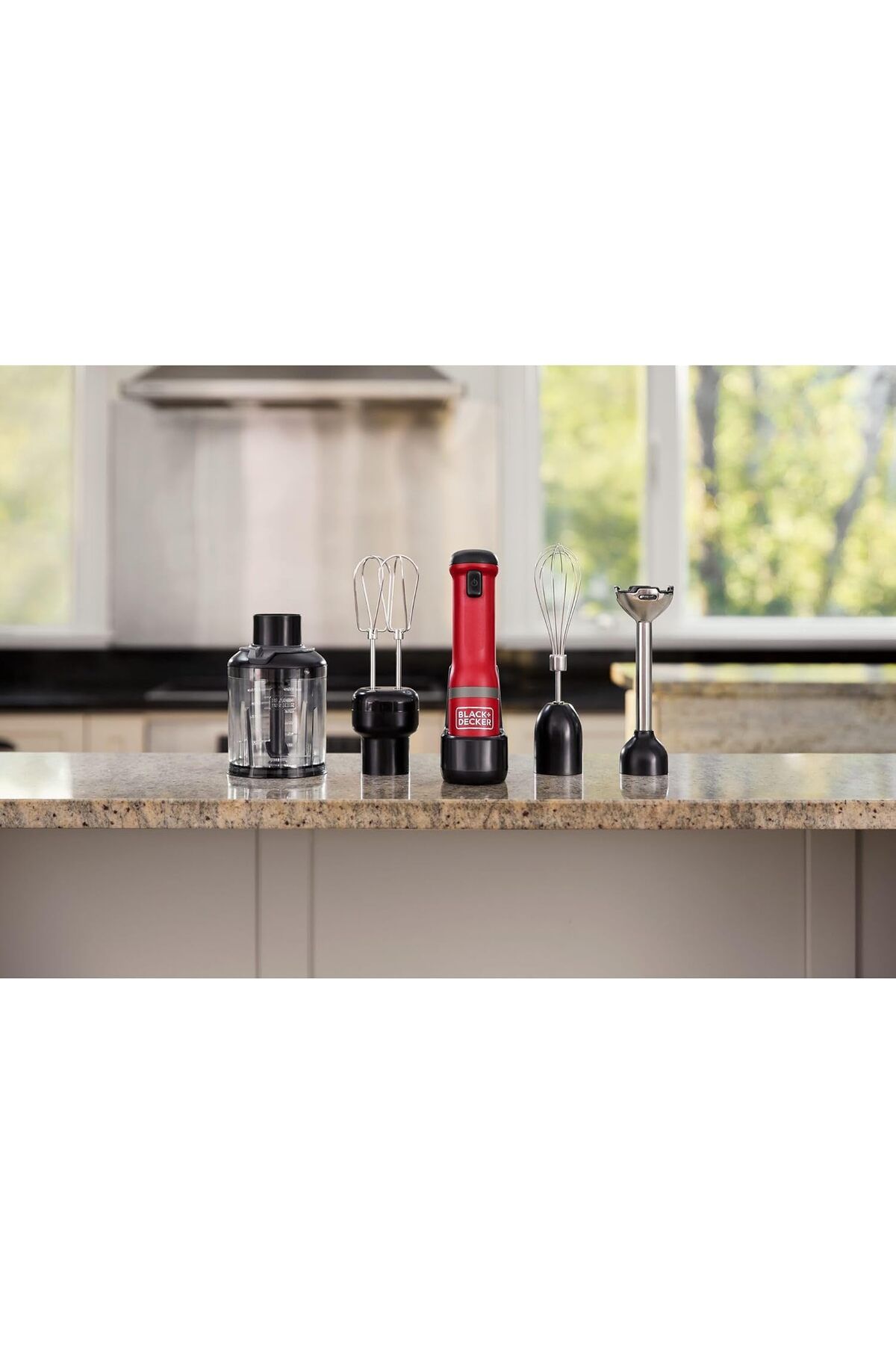 STOREMAX ELZ BCKM1014KR-QW Kitchen Wand 4 parça Şarjlı/Kablosuz El Blender Seti FRNTR 1127478
