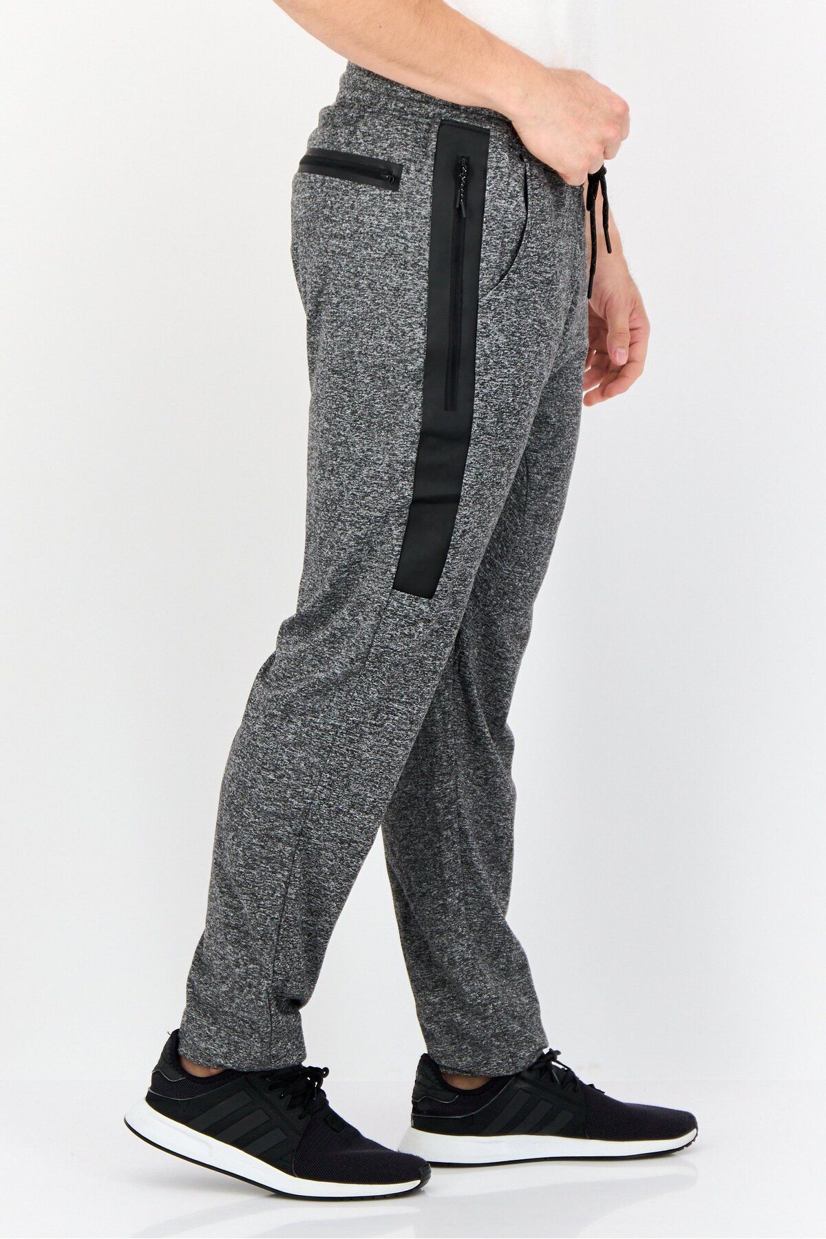 Rue 21-Men All Over Print Drawstring Jogger Pants, Grey 4
